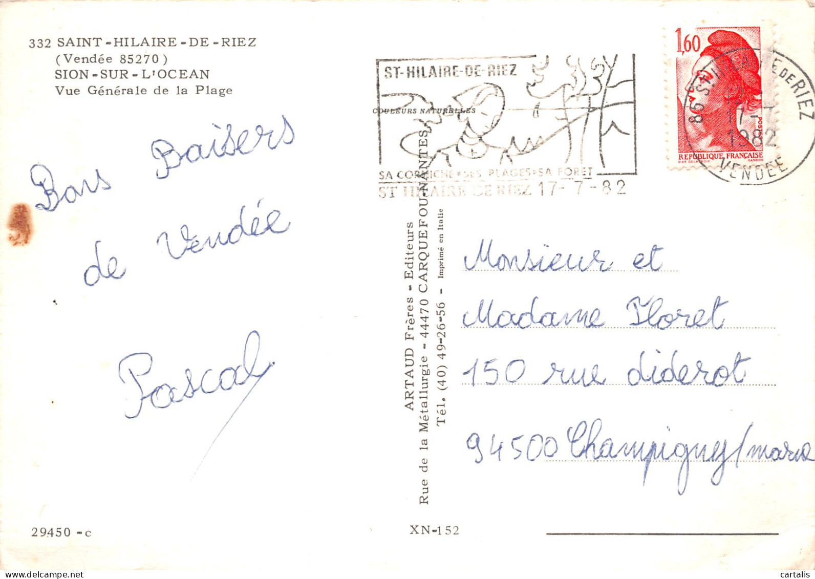 85-SAINT HILAIRE DE RIEZ-N°4165-D/0145 - Saint Hilaire De Riez