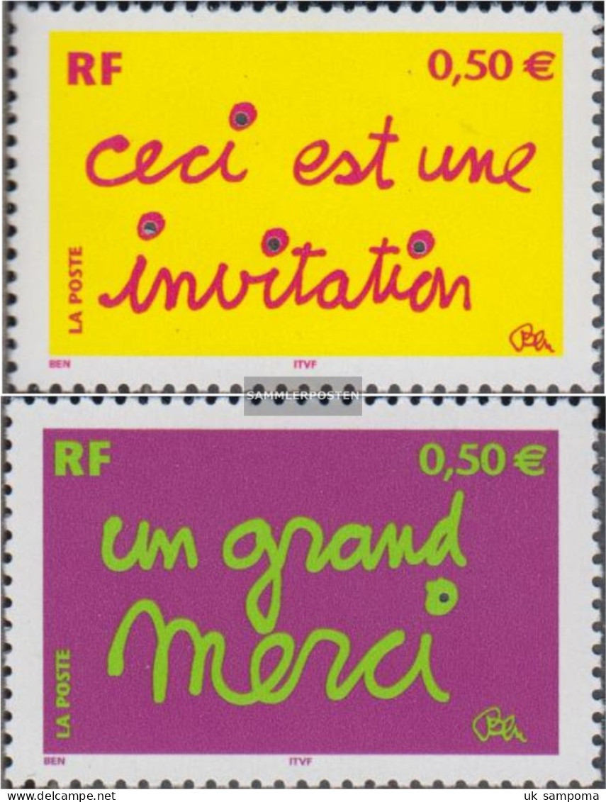 France 3780I-3781I (complete Issue) Unmounted Mint / Never Hinged 2004 Grußmarken - Unused Stamps