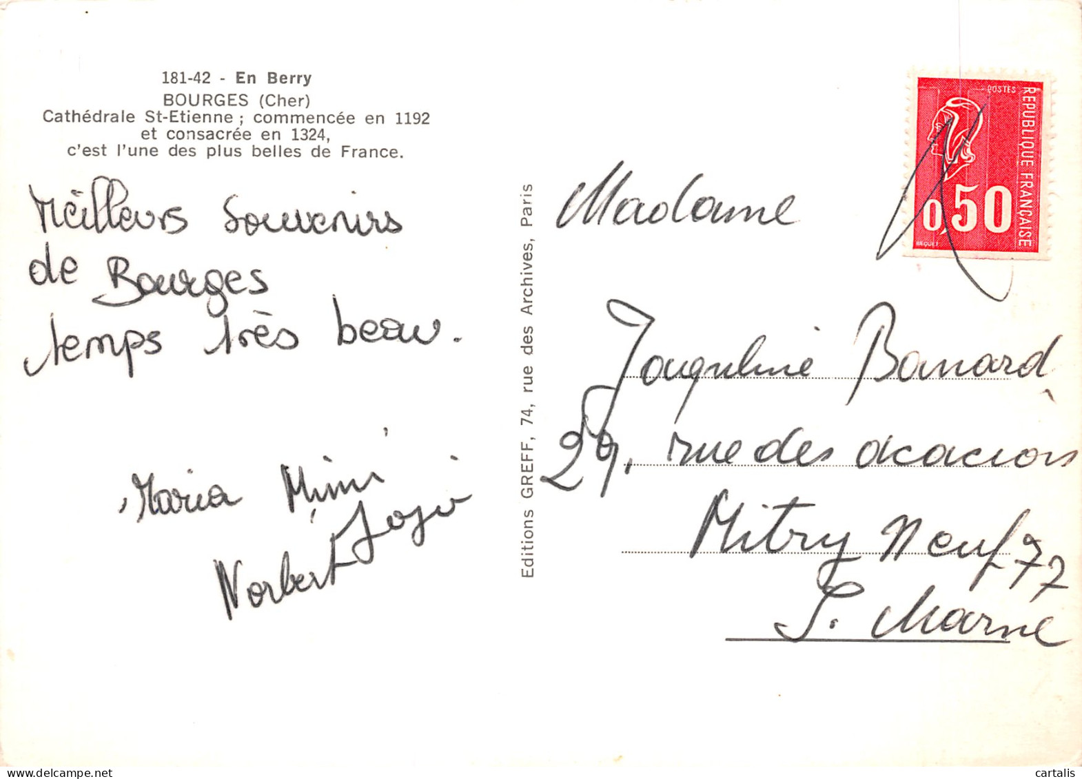 18-BOURGES-N°4166-C/0121 - Bourges
