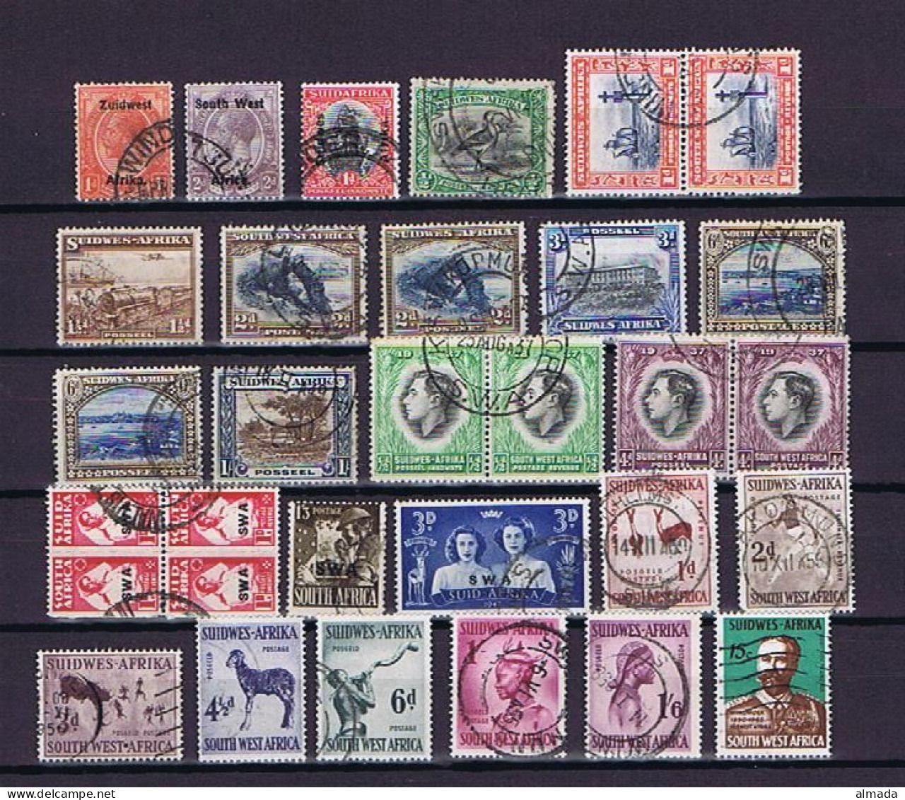 SWA 1923-1965: 31 Diff. Used, Gestempelt - Zuidwest-Afrika (1923-1990)