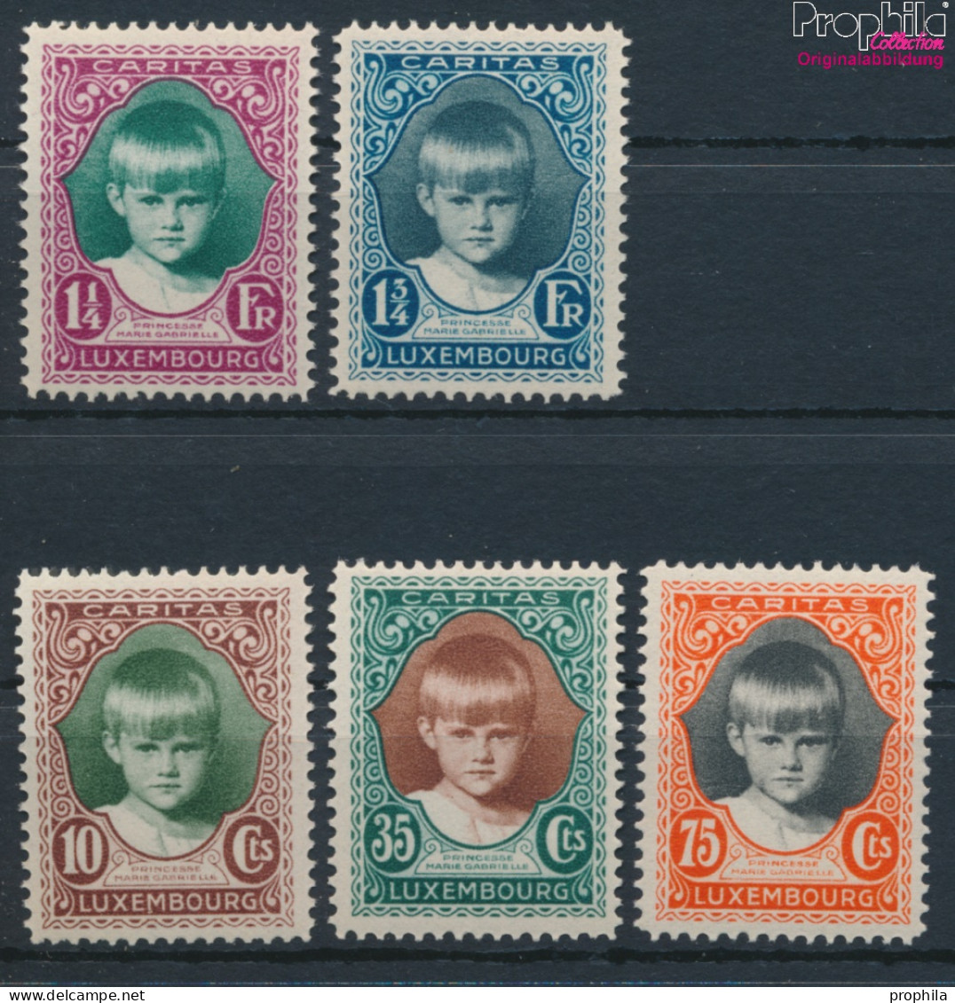 Luxemburg 213-217 (kompl.Ausg.) Postfrisch 1929 Kinderhilfe (10368687 - Nuevos