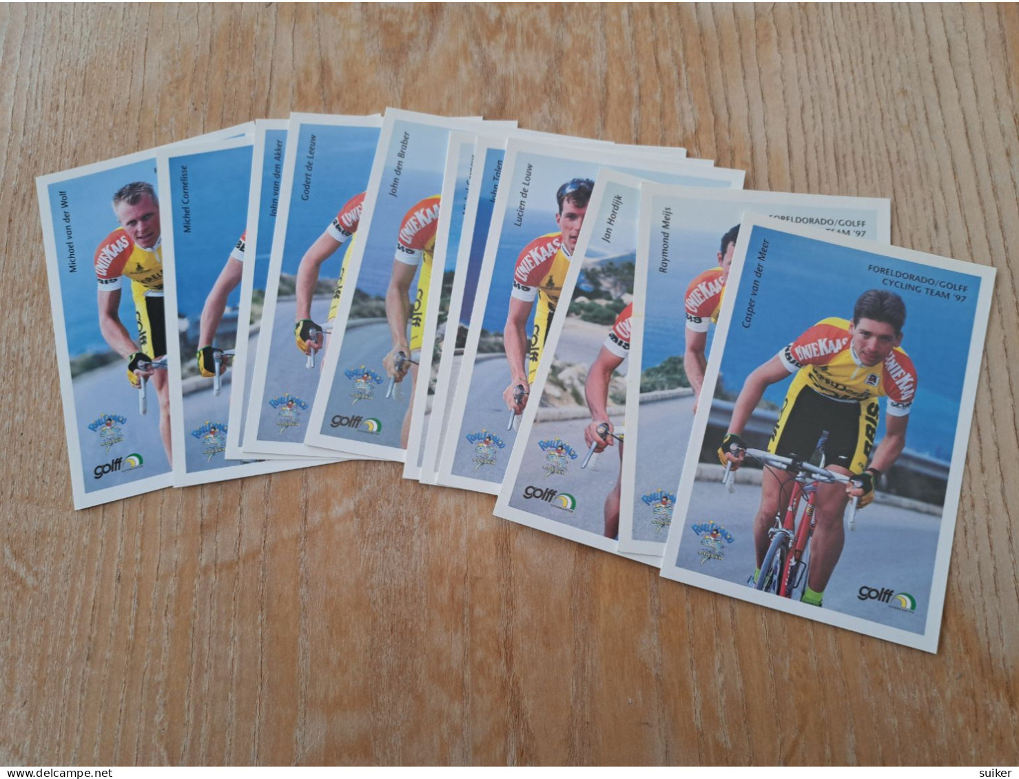 13  Cartes  Officielles Foreldorado Golff Complete  1997 - Cycling