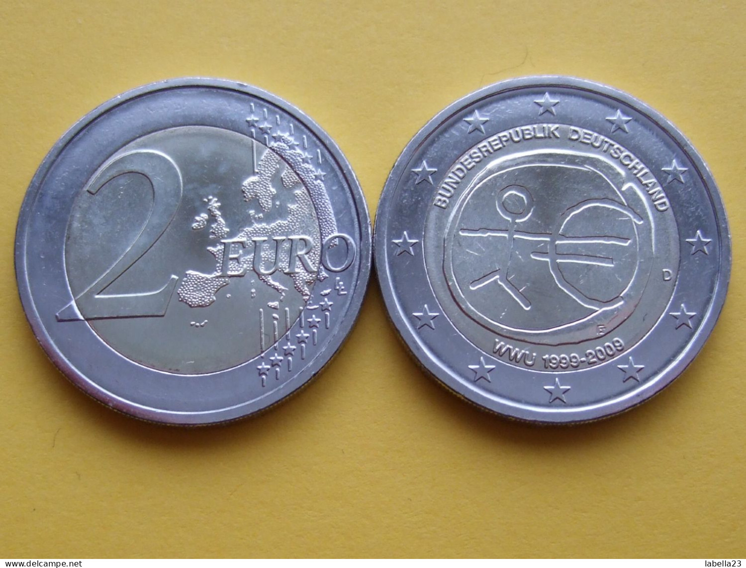 2 Euro Gedenkmünze 2009 -"Wirtschafts/ Währungs-Union", Ausg.D - Allemagne