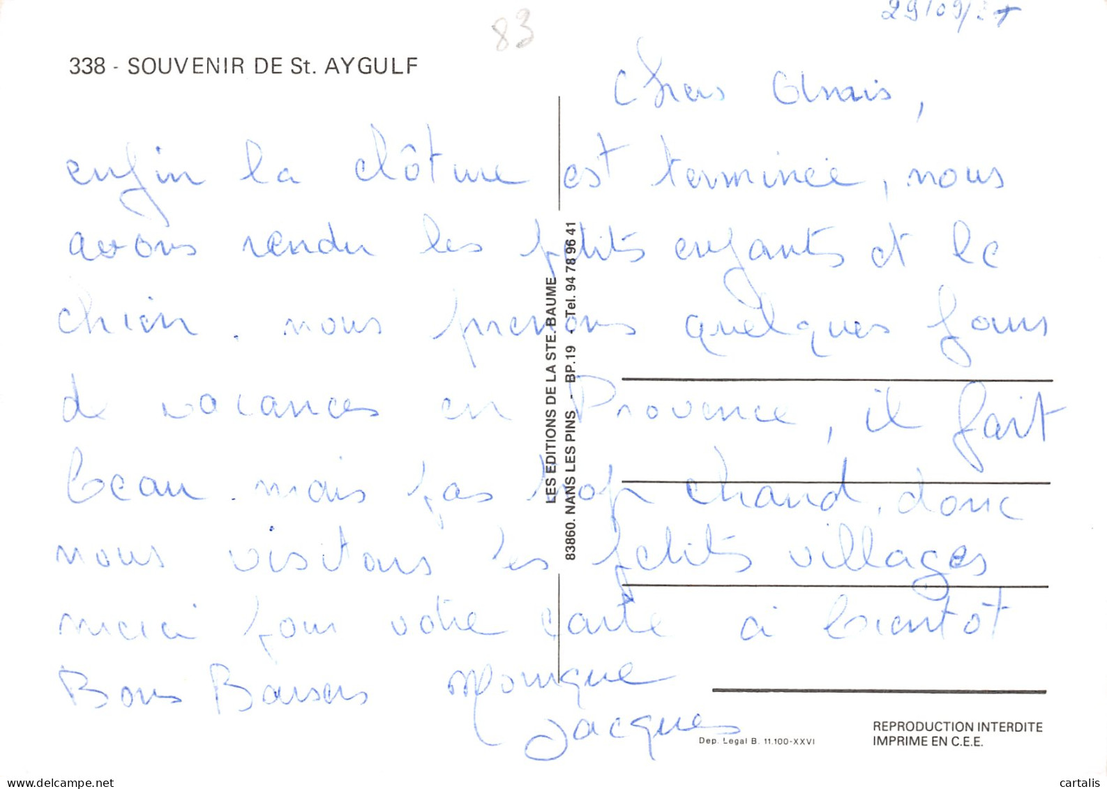 83-SAINT AYGULF-N°4166-D/0197 - Saint-Aygulf