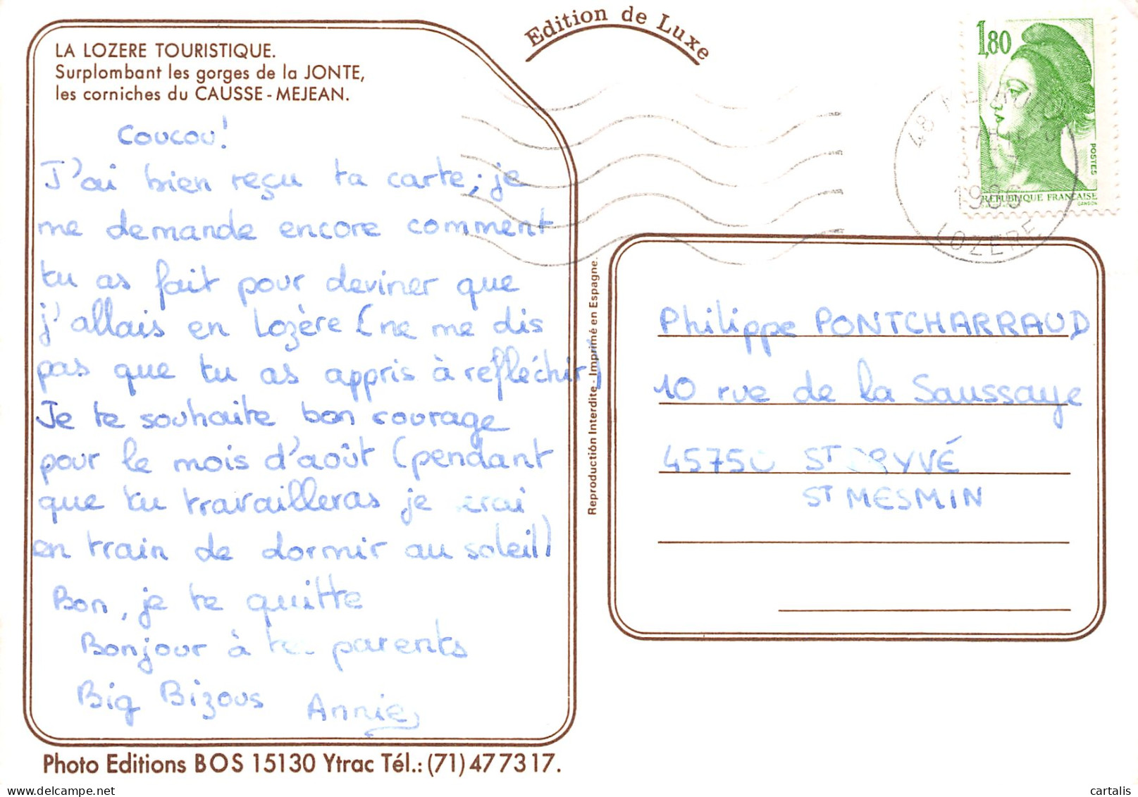 48-LES GORGES DE LA JONTE-N°4167-C/0287 - Autres & Non Classés