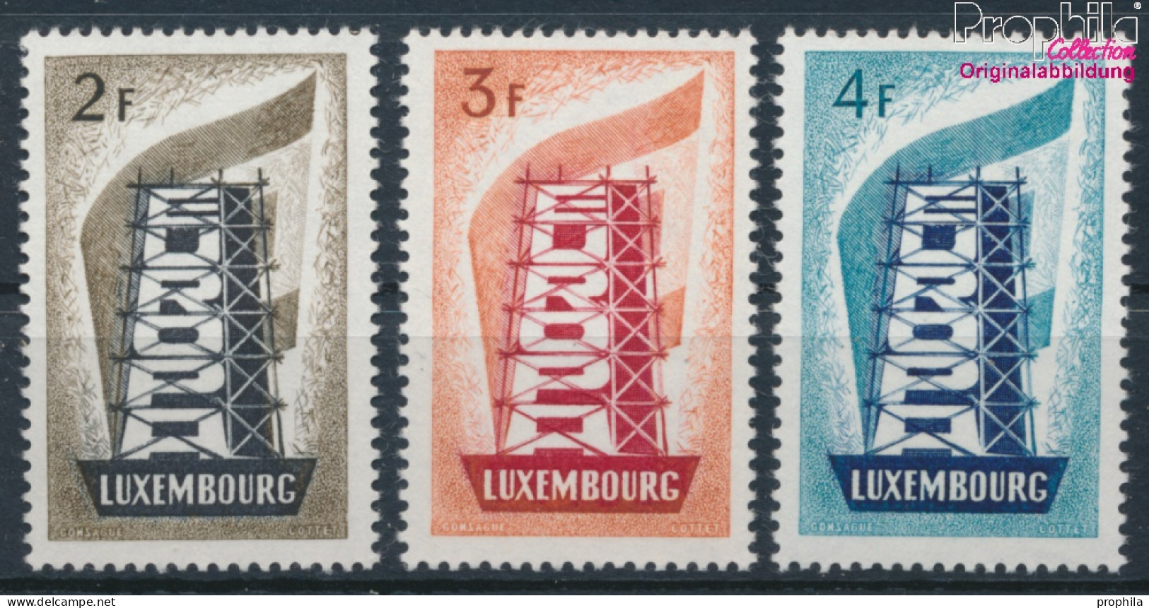 Luxemburg 555-557 (kompl.Ausg.) Postfrisch 1956 Europa (10368713 - Neufs