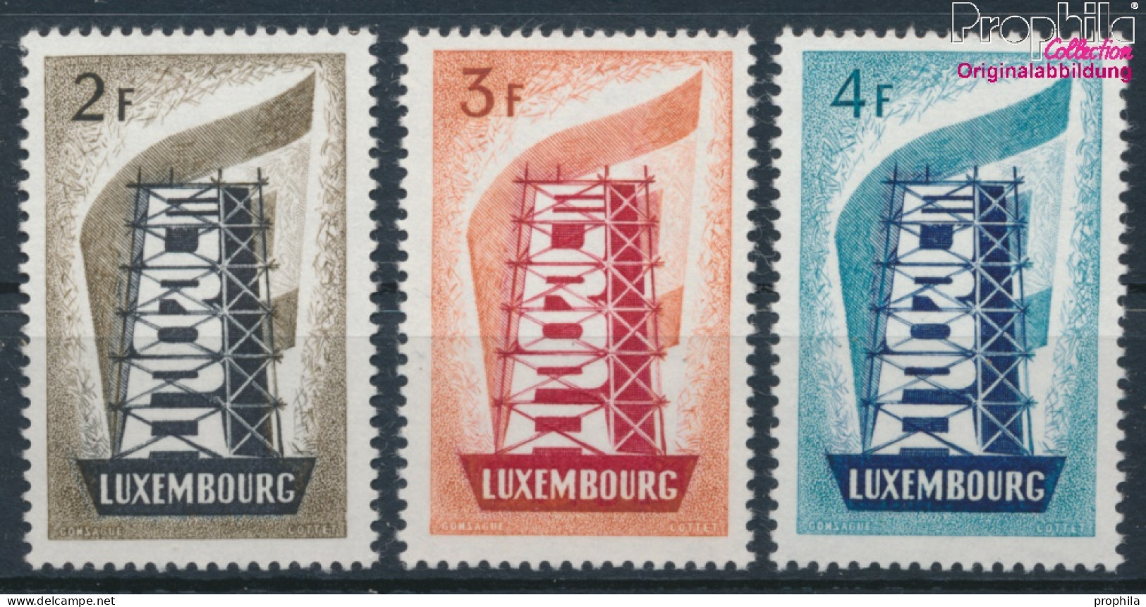 Luxemburg 555-557 (kompl.Ausg.) Postfrisch 1956 Europa (10368713 - Nuevos