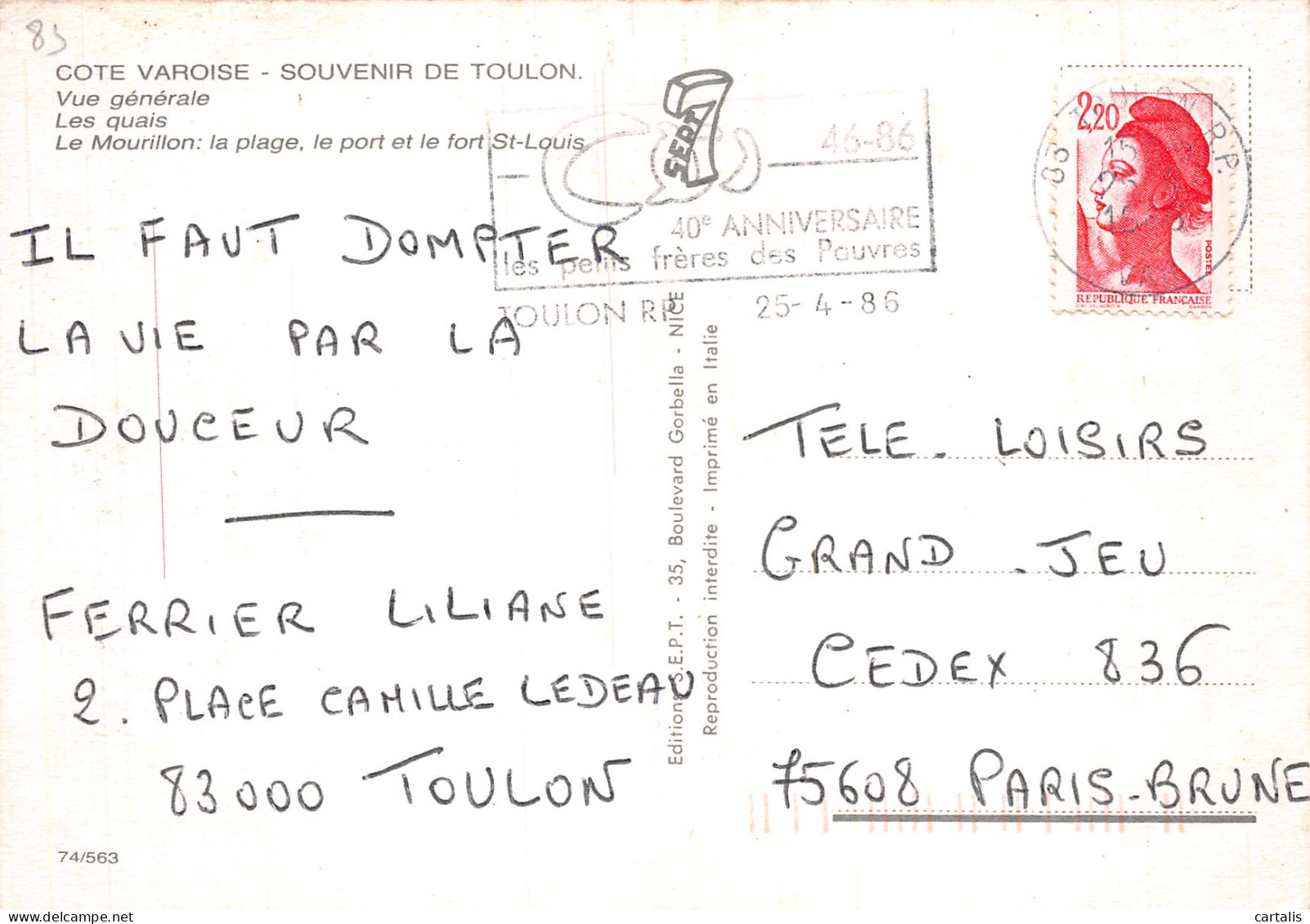 83-TOULON-N°4167-B/0349 - Toulon