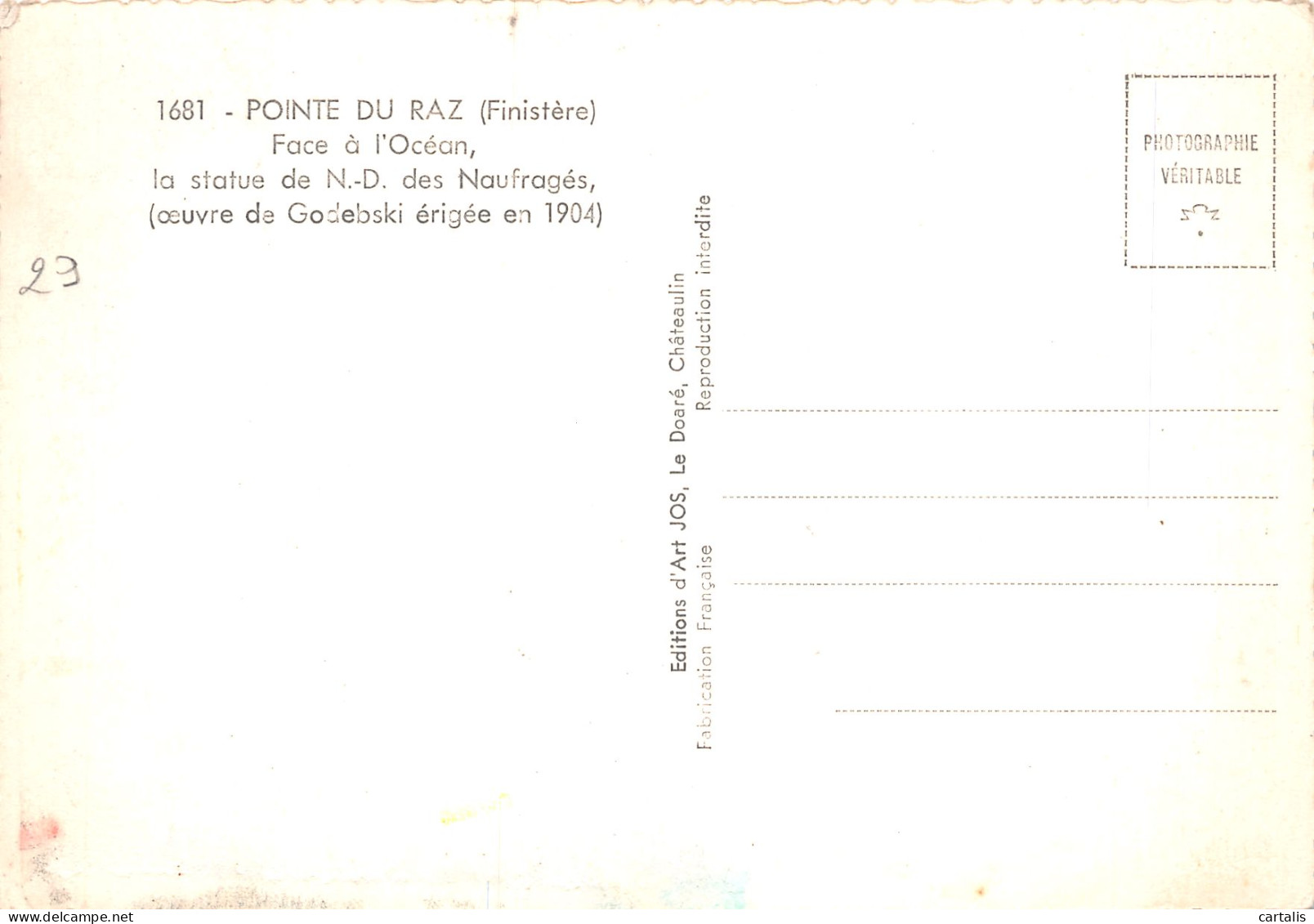 29-LA POINTE DU RAZ-N°4167-B/0219 - La Pointe Du Raz