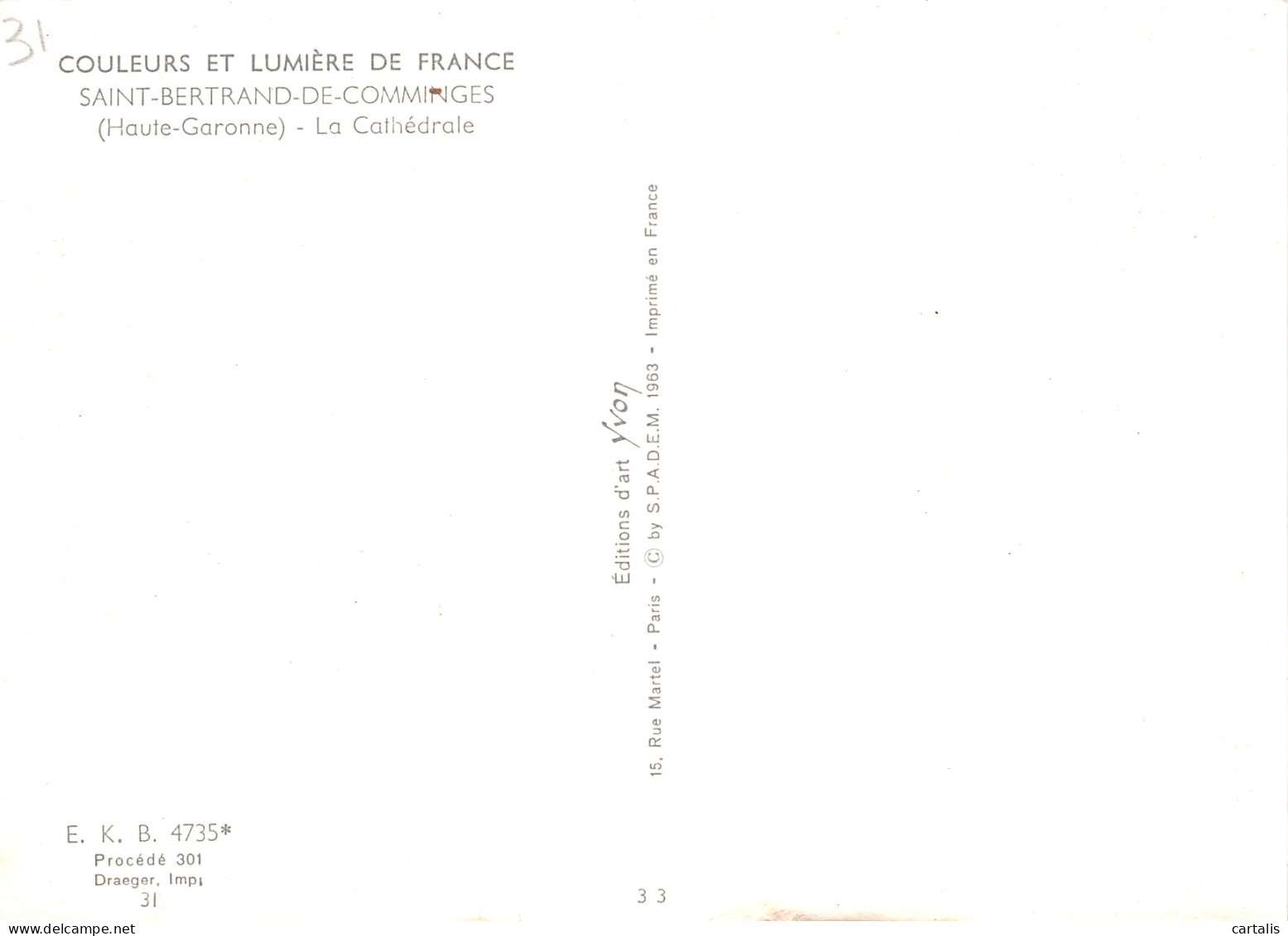 31-SAINT BERTRAND DE COMMINGES-N°4167-B/0217 - Saint Bertrand De Comminges