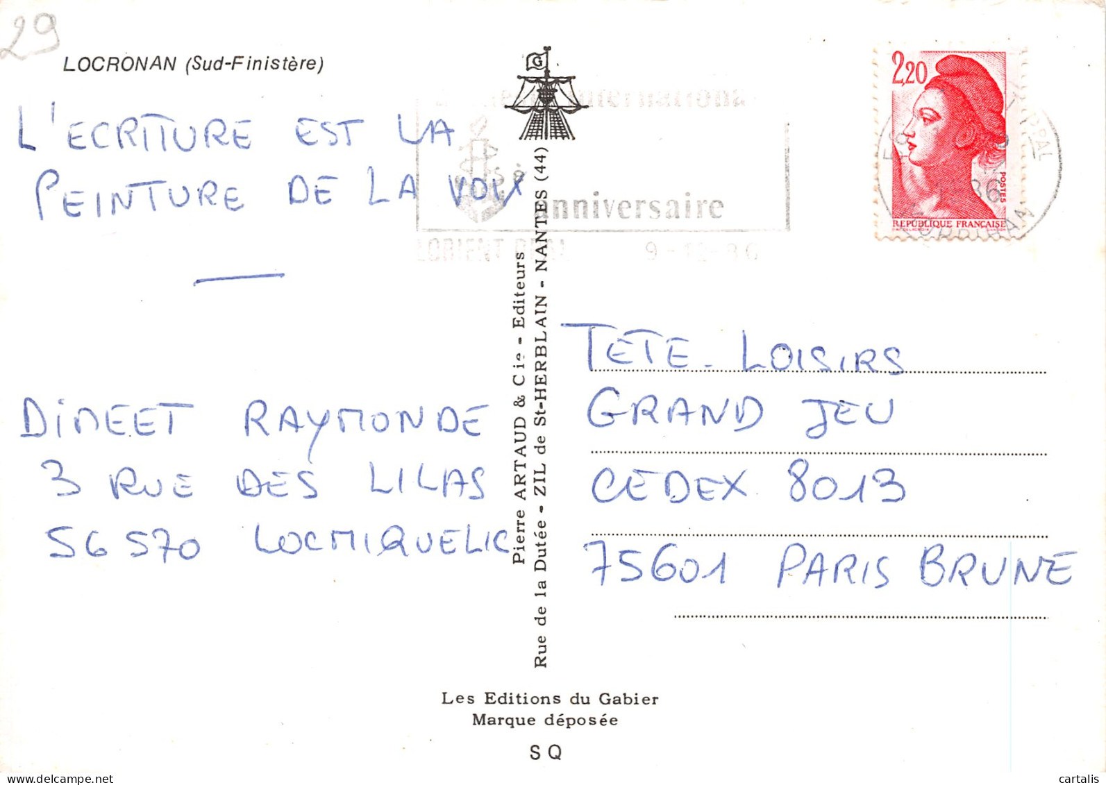 29-LOCRONAN-N°4167-B/0189 - Locronan