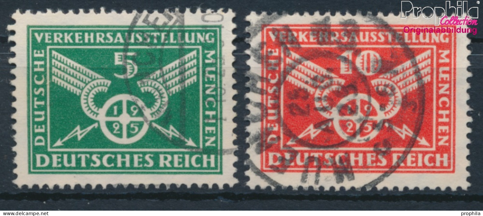 Deutsches Reich 370Y-371Y (kompl.Ausg.) Gestempelt 1925 Verkehrsausstellung (10348477 - Usados