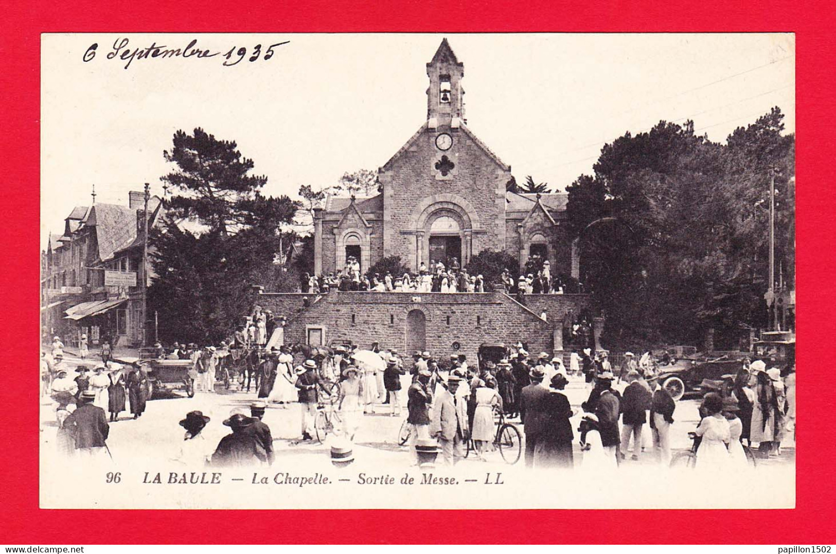 F-44-La Baule-16PDM La Chapelle, Sortie De La Messe, Grosse Animation, Cpa BE - La Baule-Escoublac