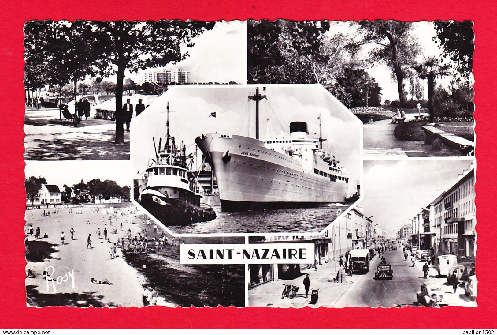 F-44-Saint Nazaire-05PH21 Multivues, Boulevard De L'océan, Jardin Public, Paquebot, Villes Martin, BE - Saint Nazaire