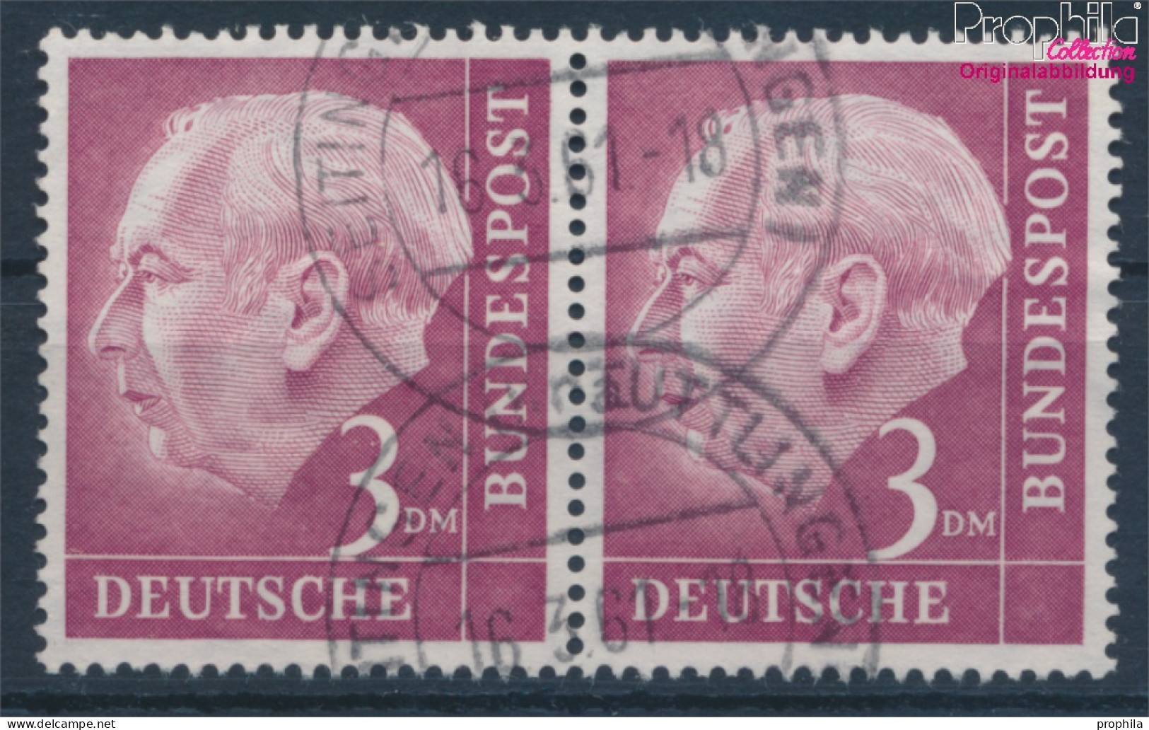 BRD 196x WP Waagerechtes Paar Gestempelt 1954 Heuss (10351881 - Gebruikt