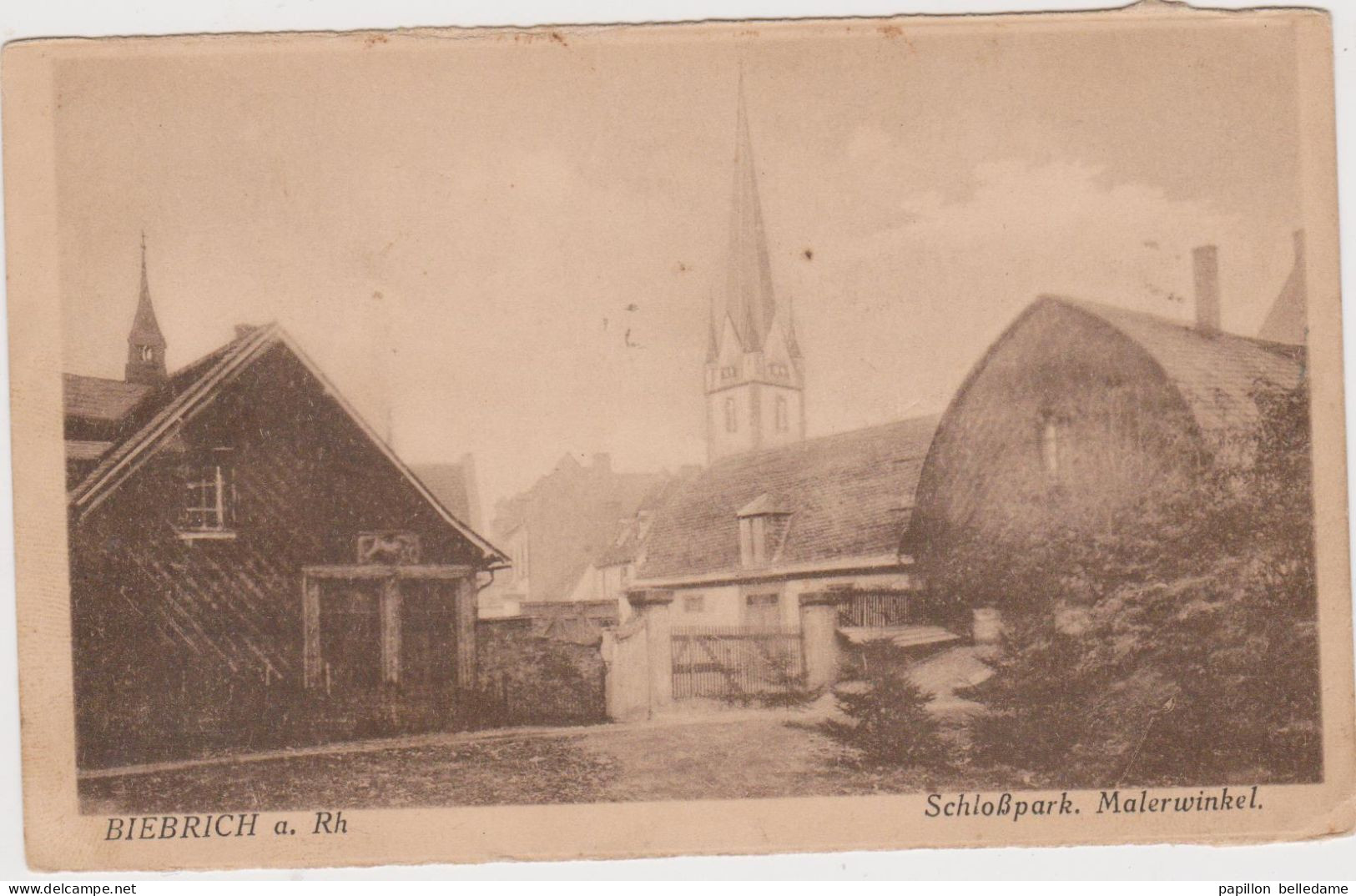 BIEBRICH A. Rh           Schlosspark. Malerwinkel. - Wiesbaden