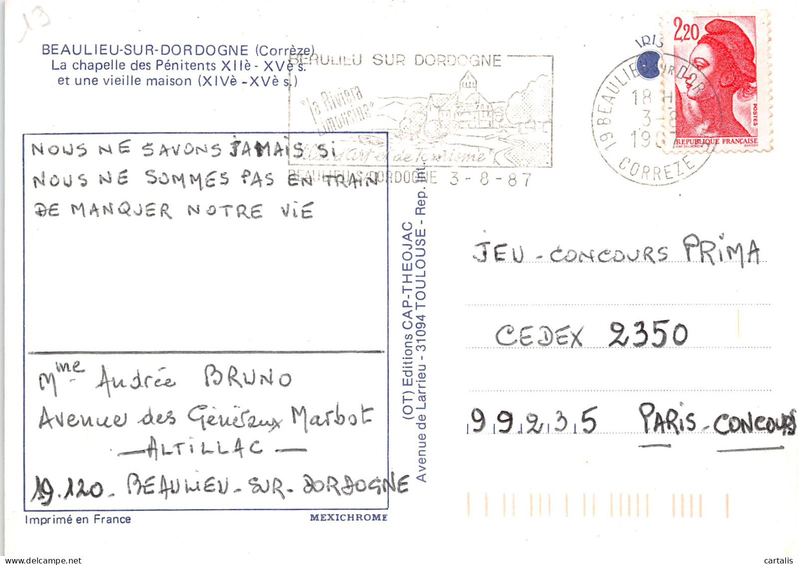 19-BEAULIEU SUR DORDOGNE-N°4167-D/0055 - Other & Unclassified