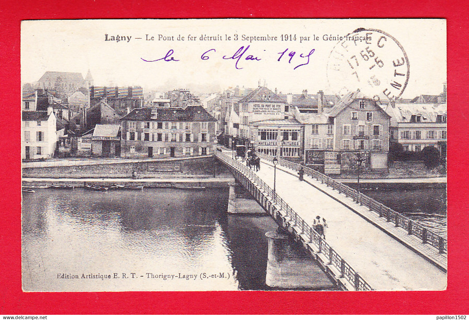 F-77-Lagny-11P142  Le Pont De Fer Détruit Le 3 Septembre 1914 Par Le Génie Français, Cpa BE - Lagny Sur Marne