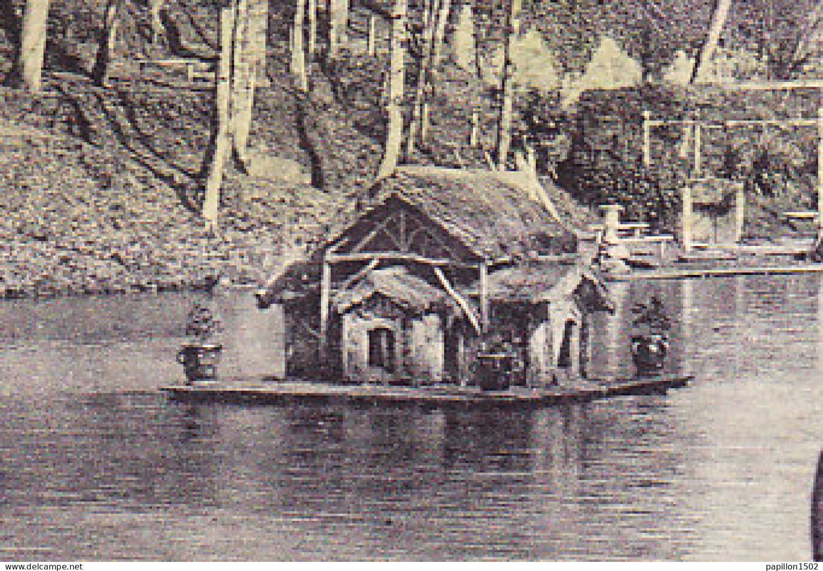 F-33-Langon-02P57 Le Château Du Rivet, Un Coin Du Lac, Voir La Maison Flottante, Cpa BE - Langon