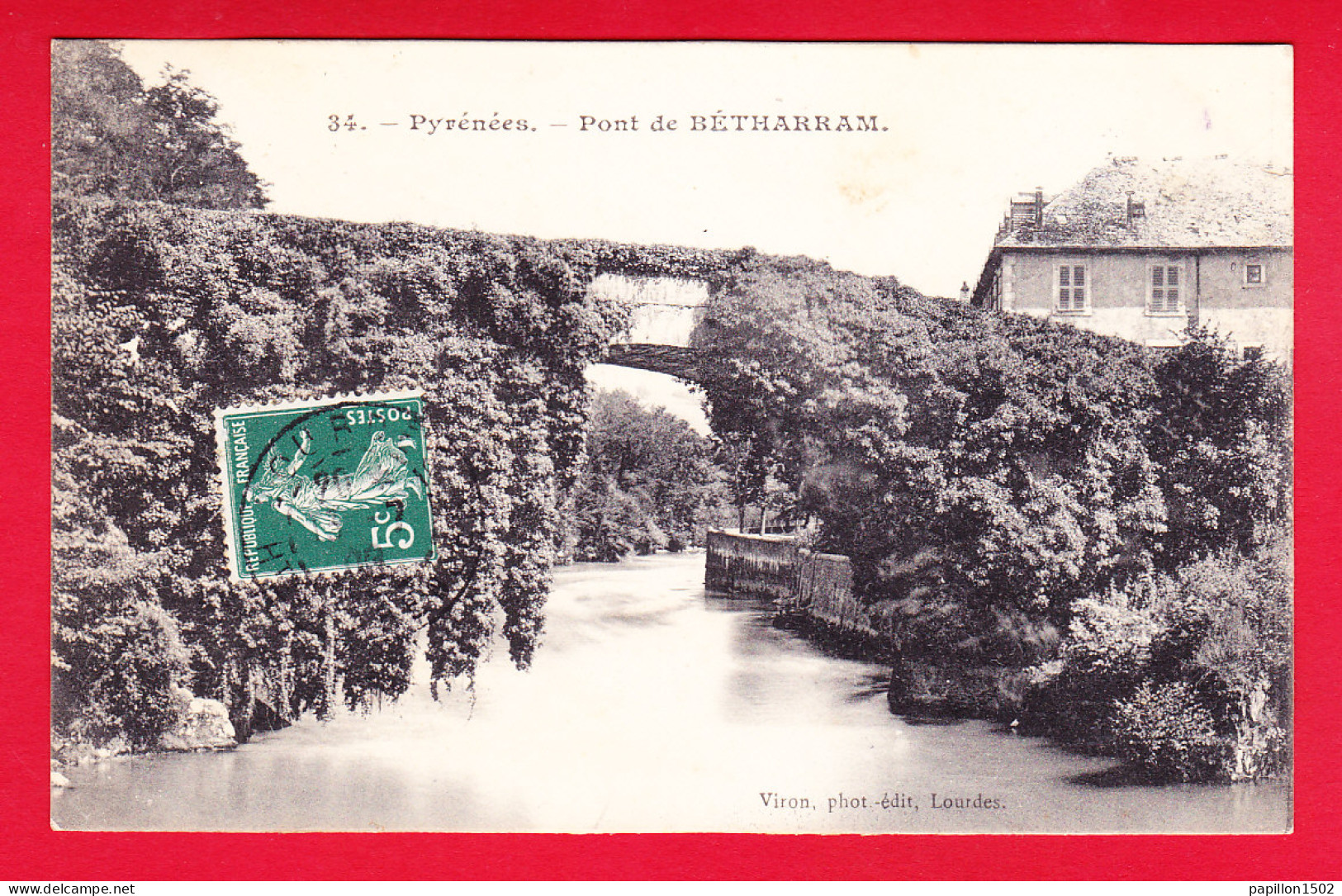 F-64-Betharram-20P57 Le Pont De La Ville, Cpa BE - Lestelle-Bétharram