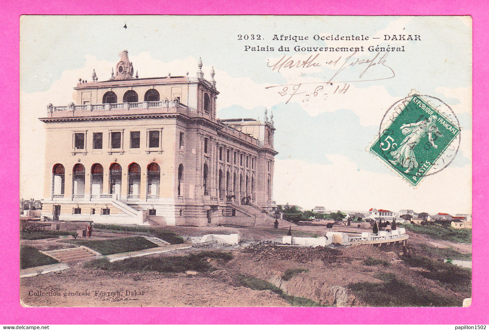 E-Sénégal-66P57 Le Palais Du Gouvernement Général, Cpa Colorisée, BE - Senegal