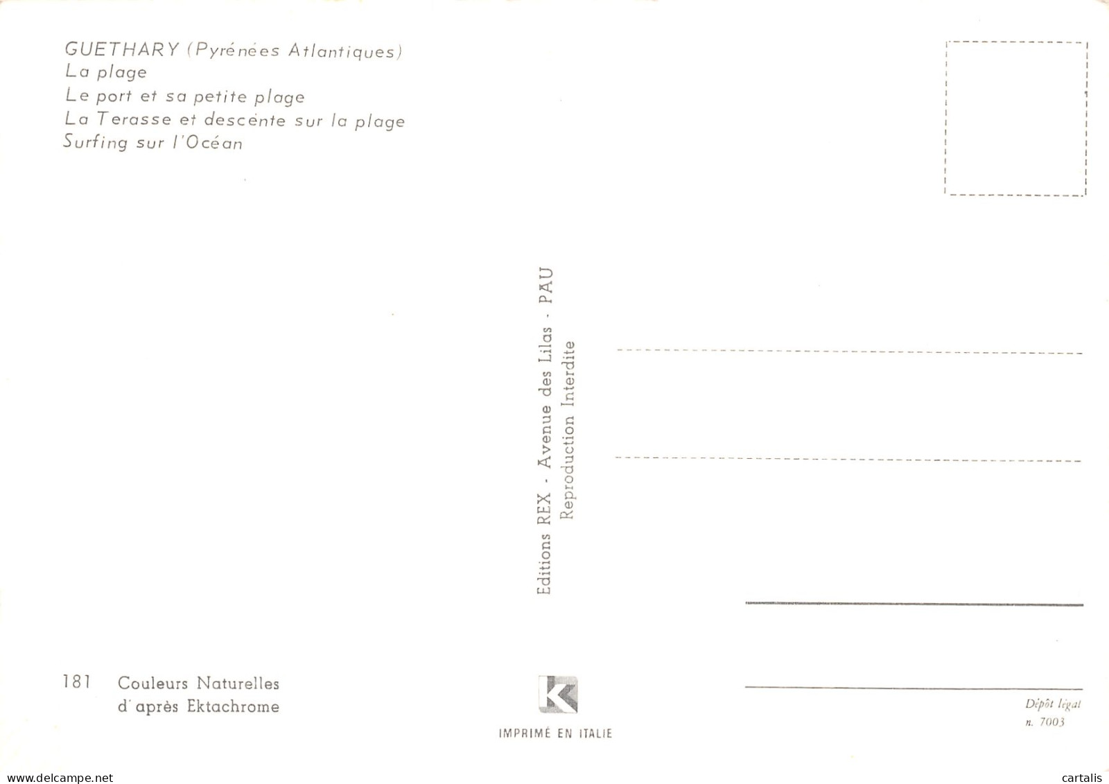 64-GUETHARY-N°4168-D/0317 - Guethary