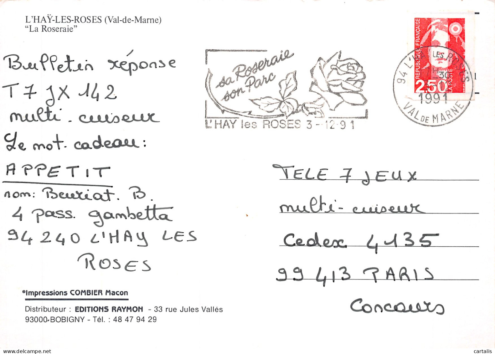 94-L HAY LES ROSES-N°4168-D/0177 - L'Hay Les Roses