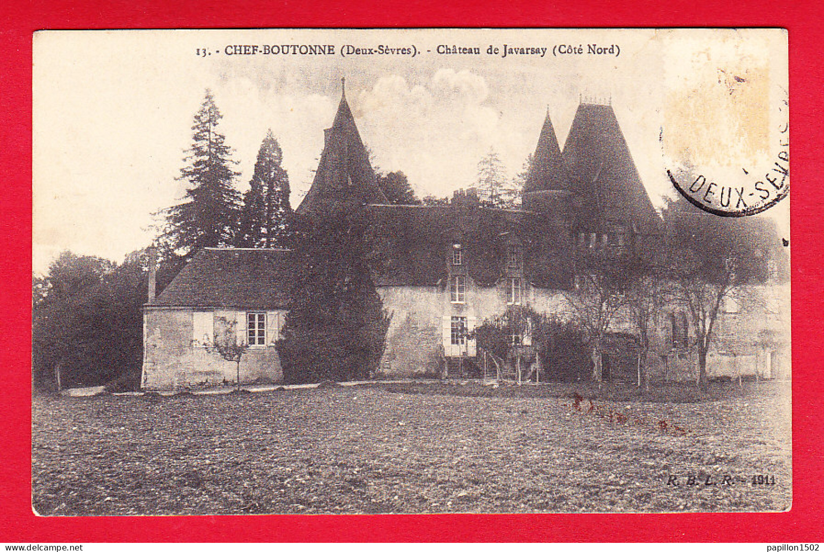 F-79-Chef Boutonne-06P110  Le Château De Javarsay, Côté Nord, Cpa  - Chef Boutonne