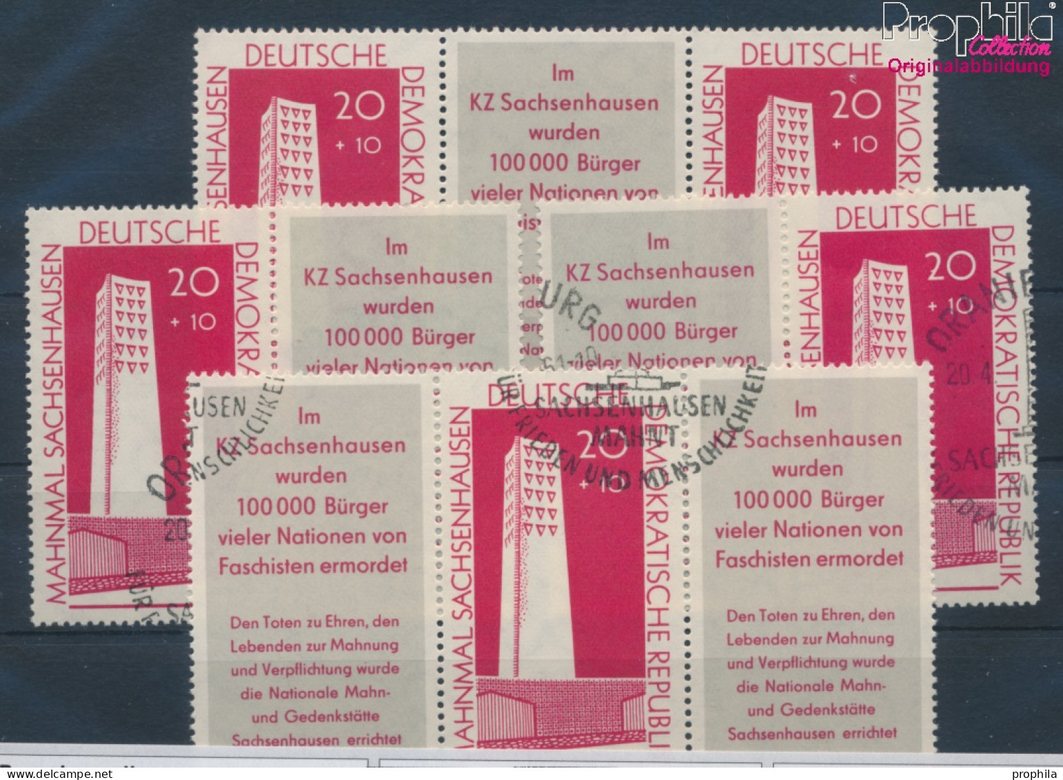 DDR WZd24-WZd27 (kompl.Ausg.) Gestempelt 1960 Sachsenhausen (10392293 - Usati