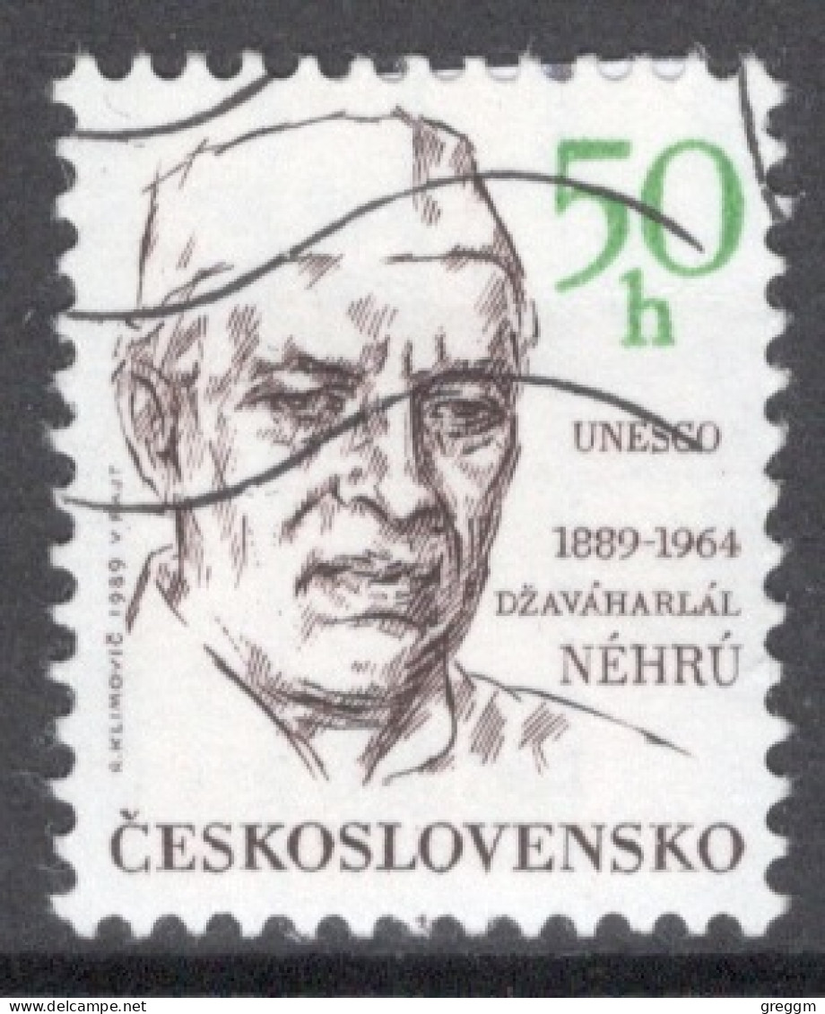 Czechoslovakia 1989 Single Stamp To Celebrate Birth Anniversaries In Fine Used - Oblitérés