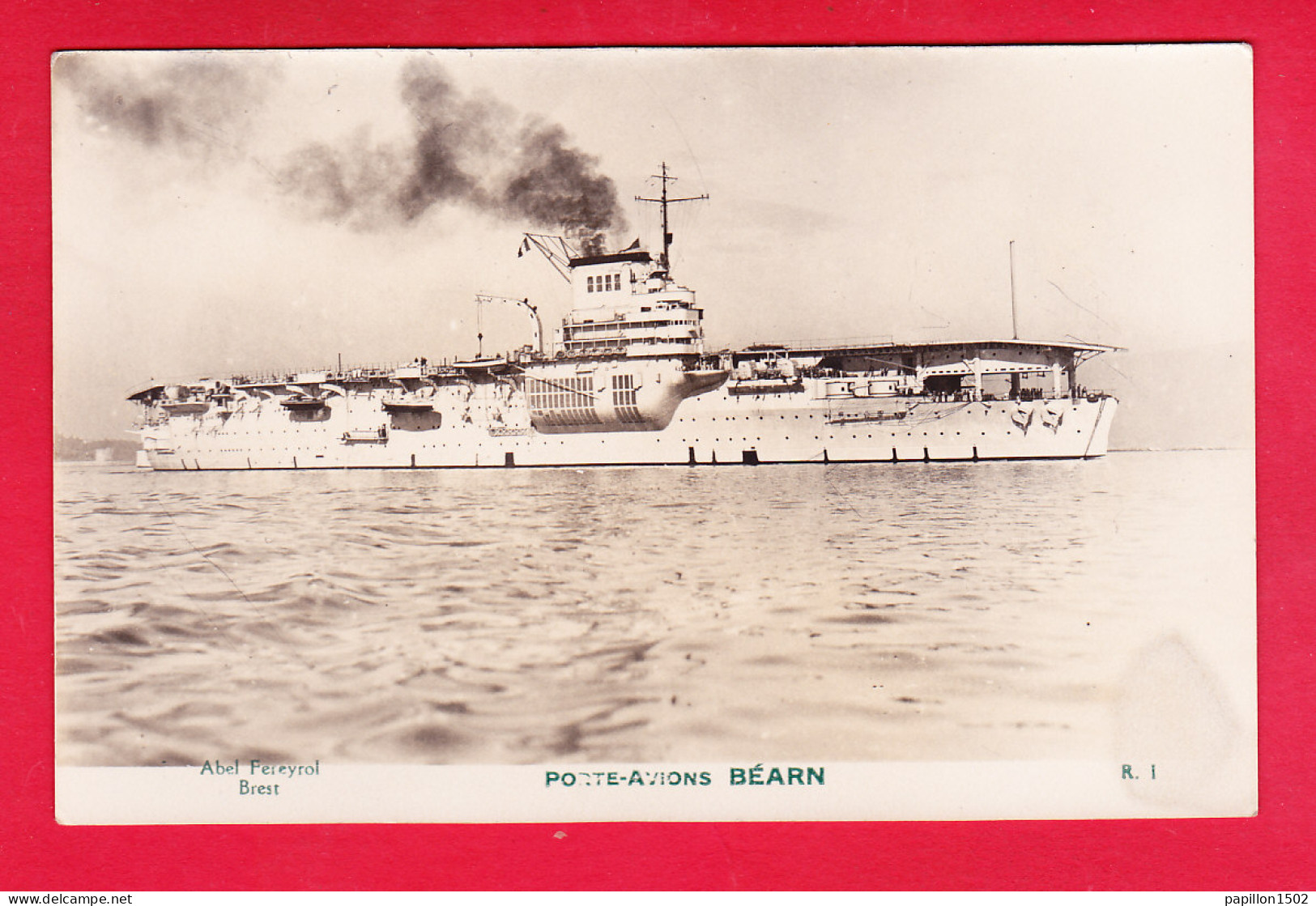 Bateaux-313Ph47  Carte Photo, Le Porte Avions BEARN, Cpa  - Guerra