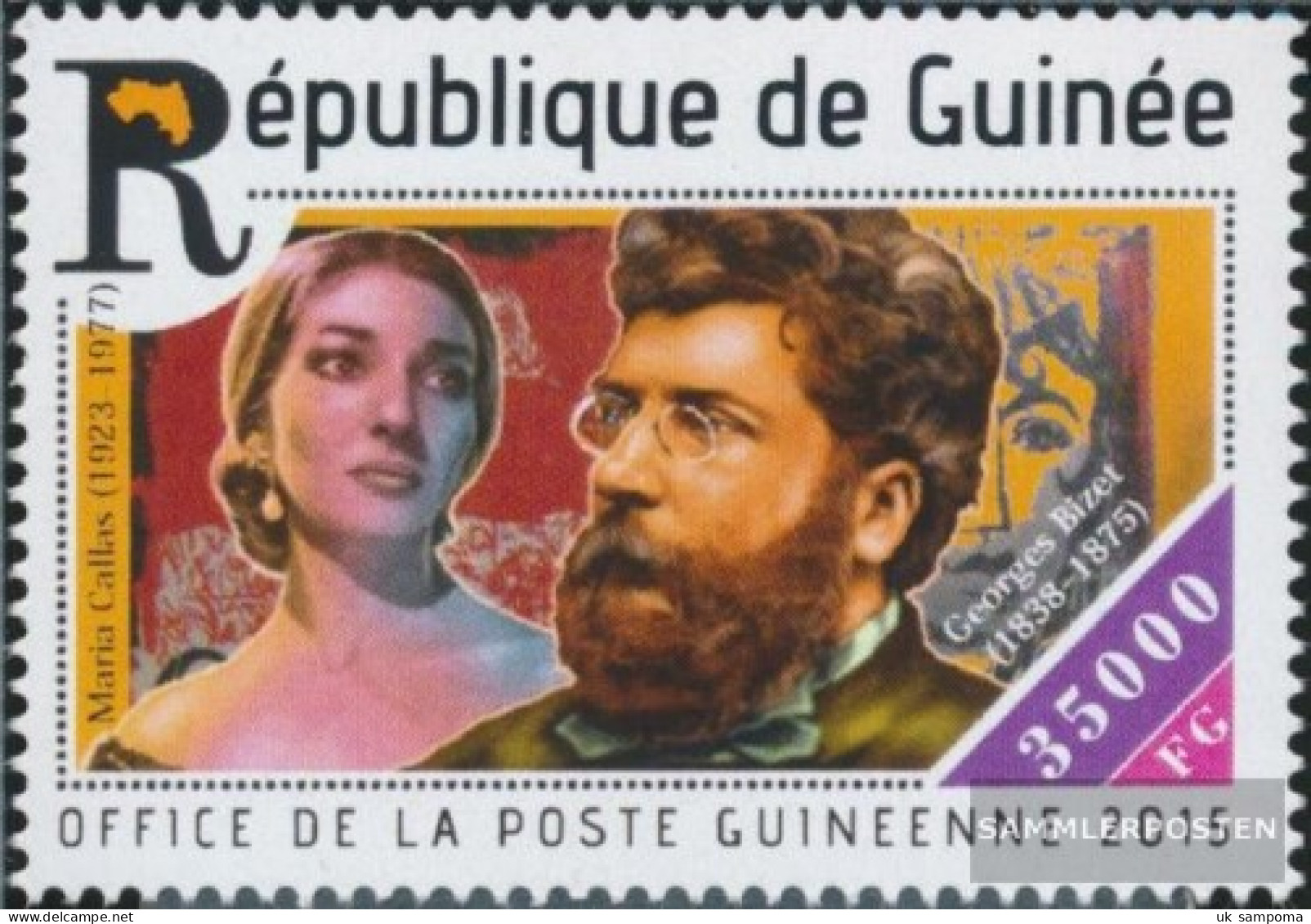 Guinea 11097 (complete. Issue) Unmounted Mint / Never Hinged 2015 Georges Bizet - Guinea (1958-...)