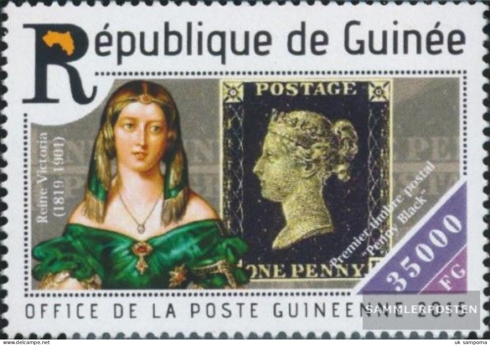 Guinea 11092 (complete. Issue) Unmounted Mint / Never Hinged 2015 175 Years Stamps - Guinea (1958-...)
