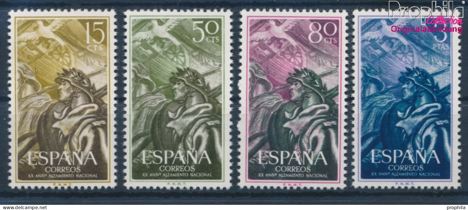 Spanien 1084-1087 (kompl.Ausg.) Postfrisch 1956 Nationale Erhebung (10354140 - Unused Stamps