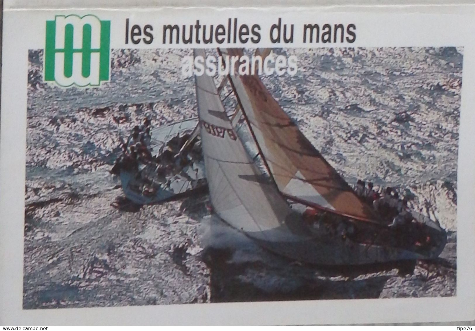 Petit Calendrier Poche 1998 Assurances Les Mutuelles Du Mans Le Mans Sarthe - Bateau - Small : 1991-00