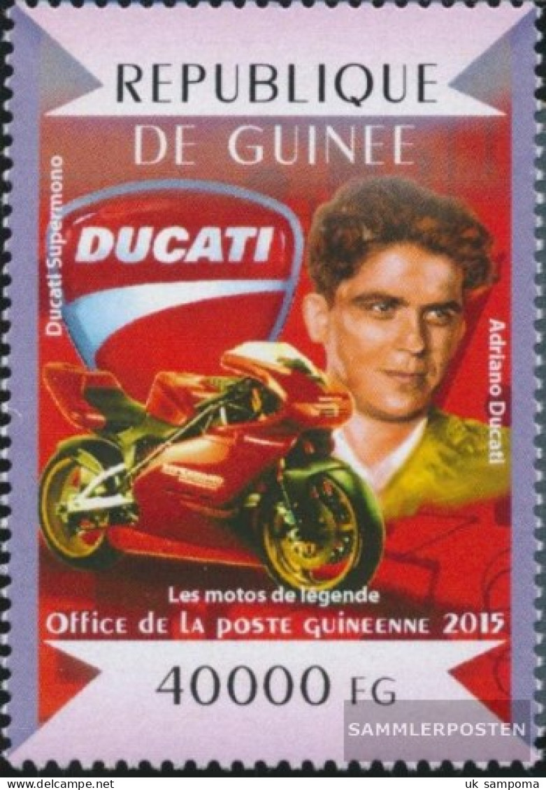 Guinea 11001 (complete. Issue) Unmounted Mint / Never Hinged 2015 Legendary Motorcycles - Guinea (1958-...)