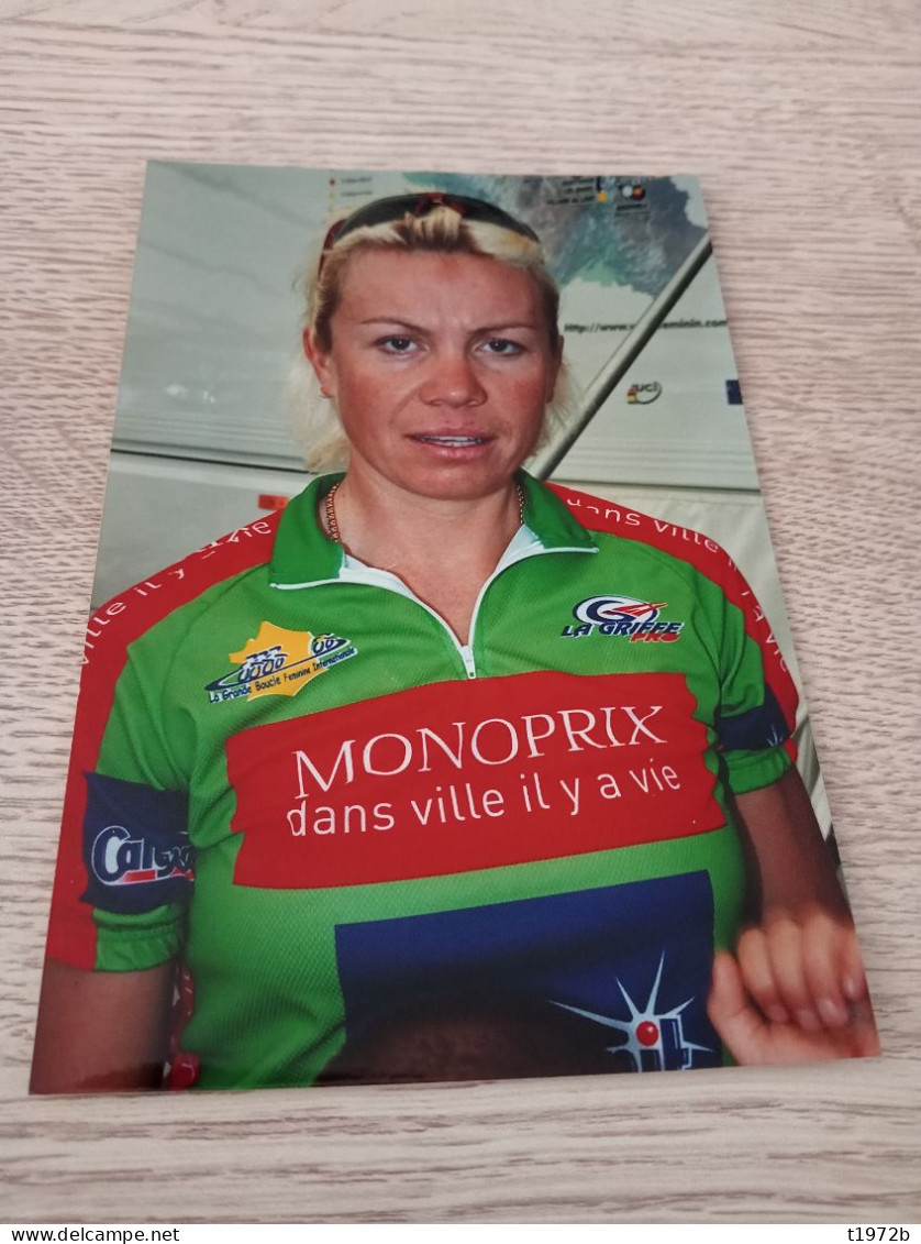 Photo Originale Cyclisme Cycling Ciclismo Ciclista Wielrennen SLYUSAREVA OLGA Vainqueur Par Points Grand Boucle 2002 - Ciclismo