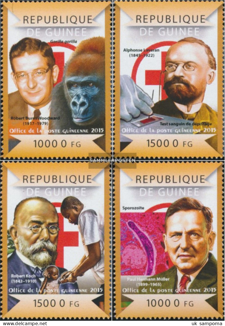 Guinea 10987-10990 (complete. Issue) Unmounted Mint / Never Hinged 2015 Fight Against Malaria - Guinea (1958-...)