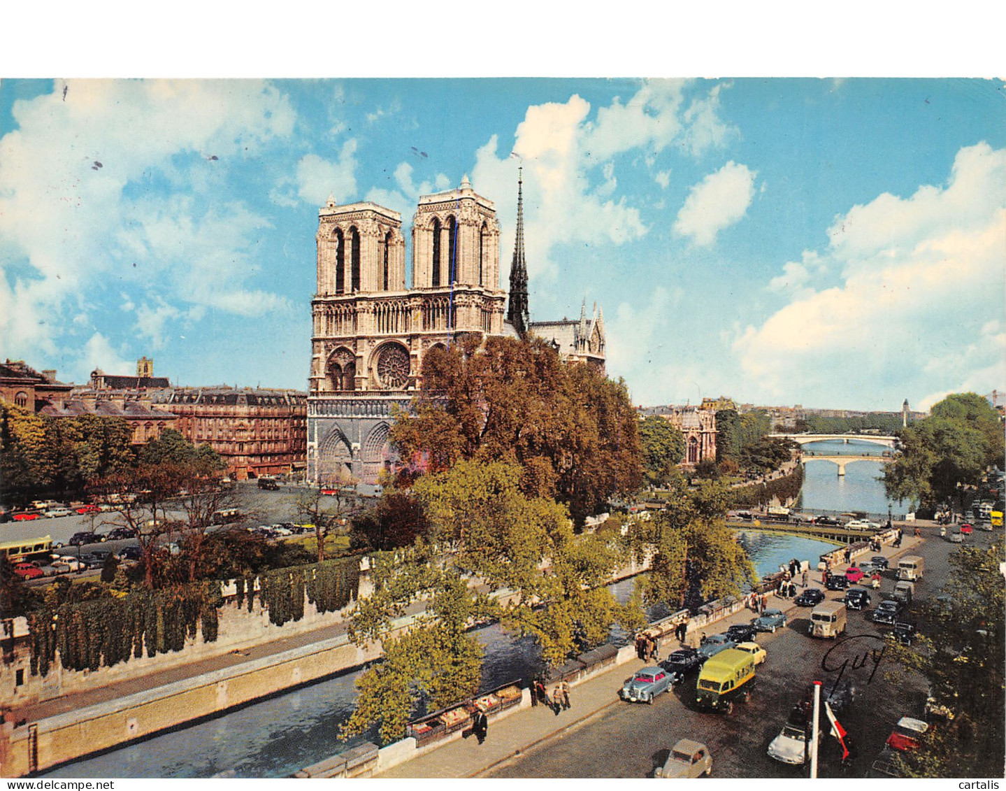 75-PARIS LA CATHEDRALE NOTRE DAME-N°4171-A/0151 - Notre Dame De Paris