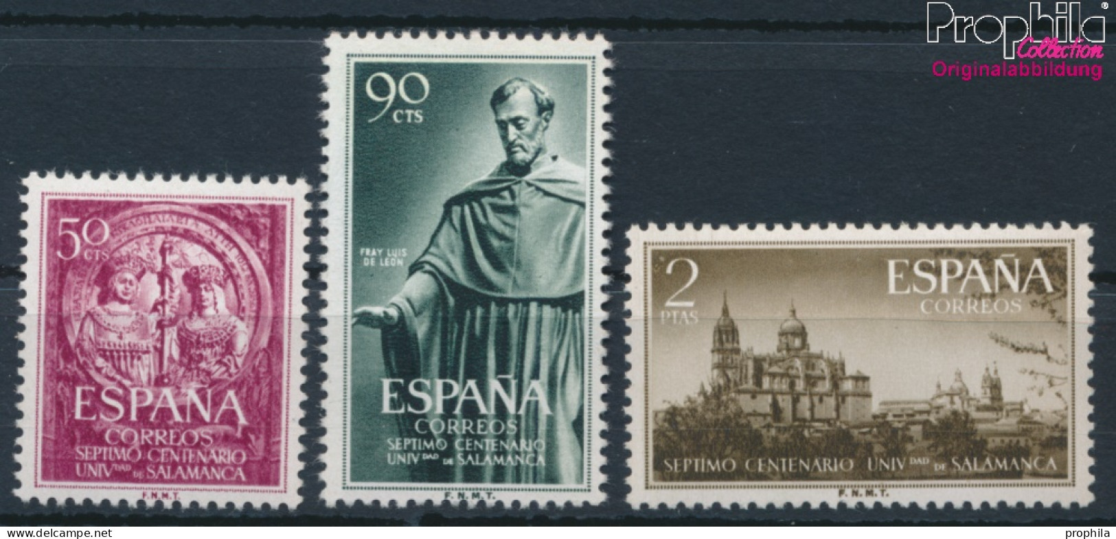 Spanien 1021-1023 (kompl.Ausg.) Postfrisch 1953 Uni Salamanca (10368422 - Unused Stamps