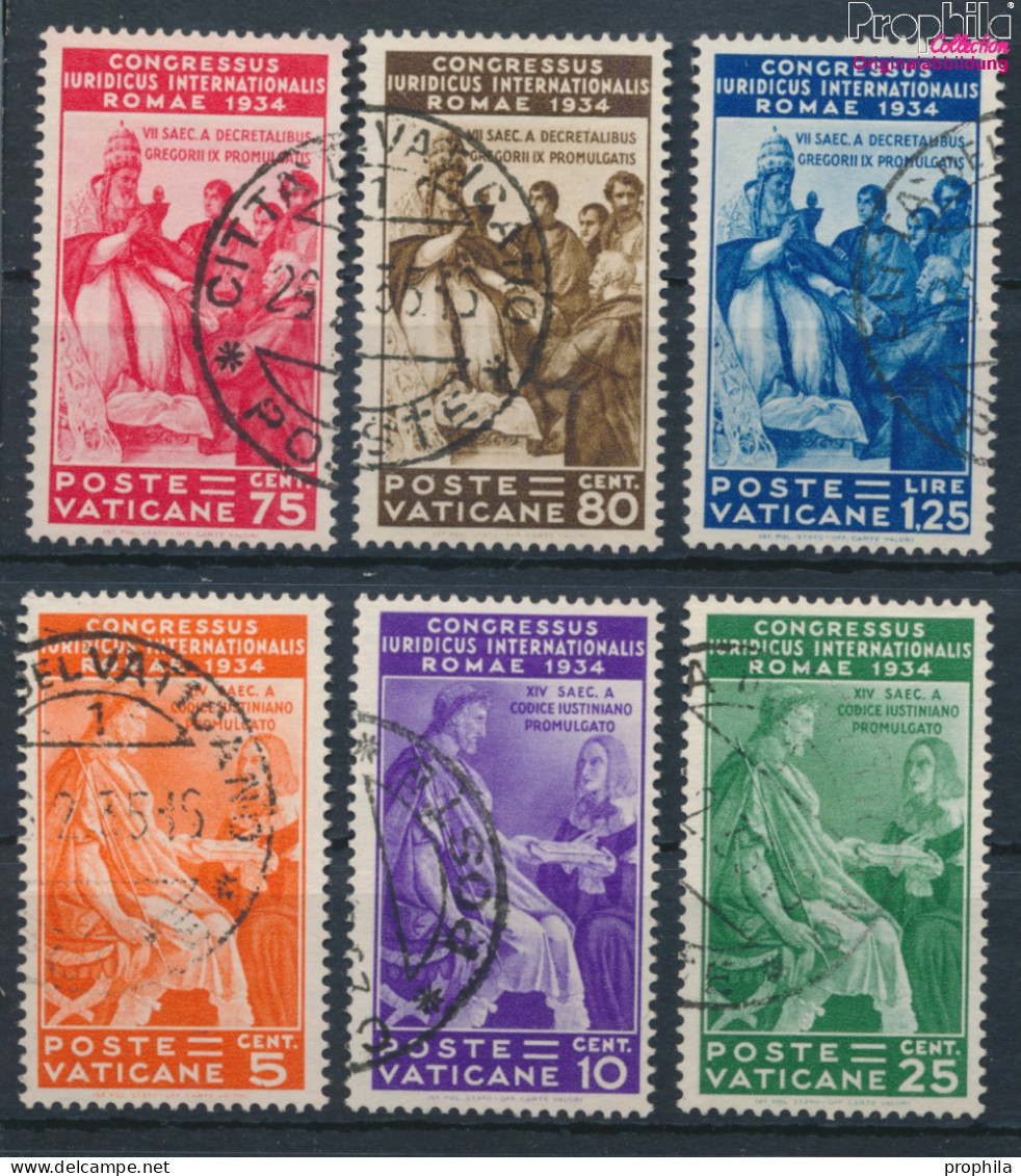 Vatikanstadt Gestempelt Juristenkongreß 1935 Juristenkongreß  (10368653 - Used Stamps
