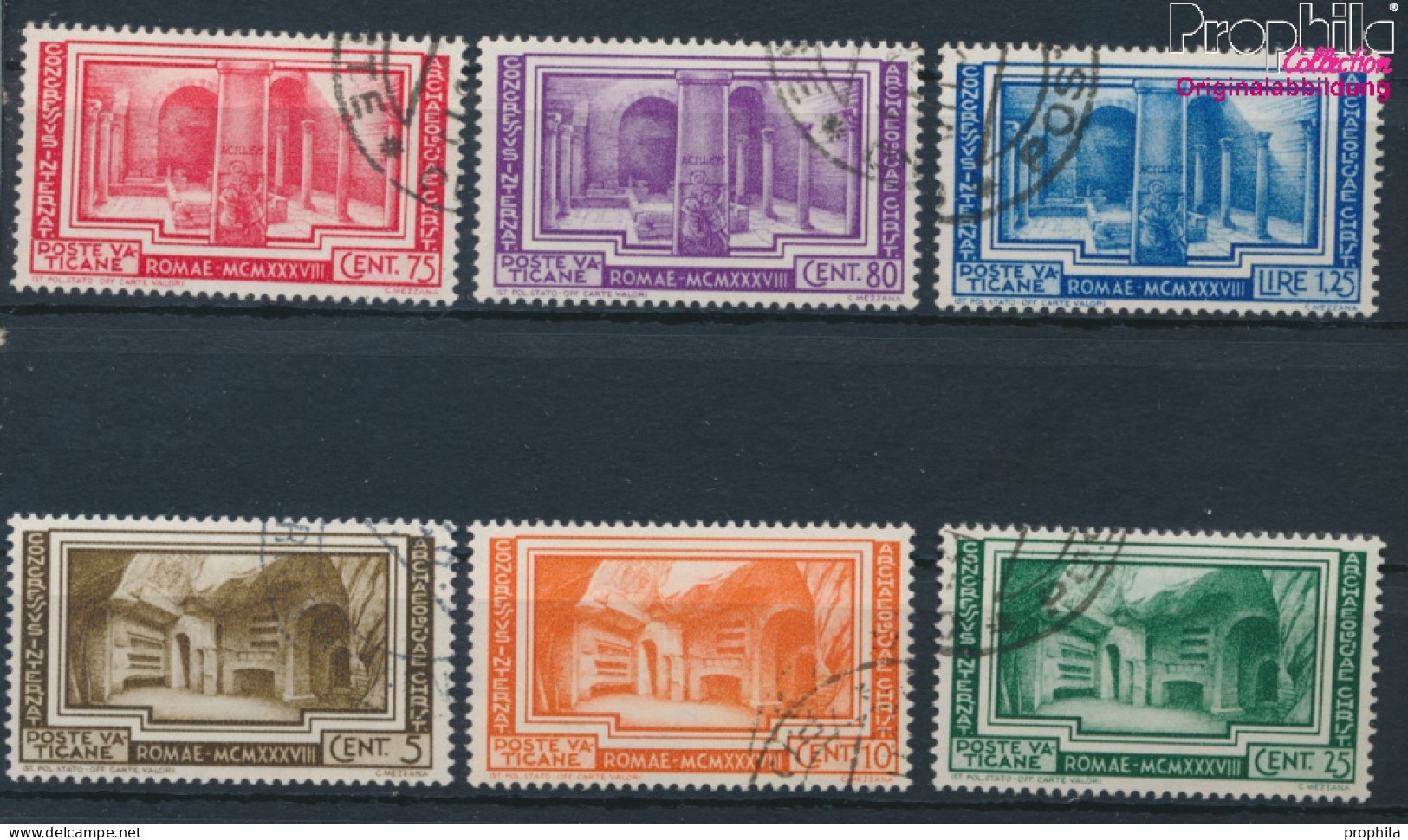 Vatikanstadt 67-72 (kompl.Ausg.) Gestempelt 1938 Archäologiekongreß (10368654 - Used Stamps