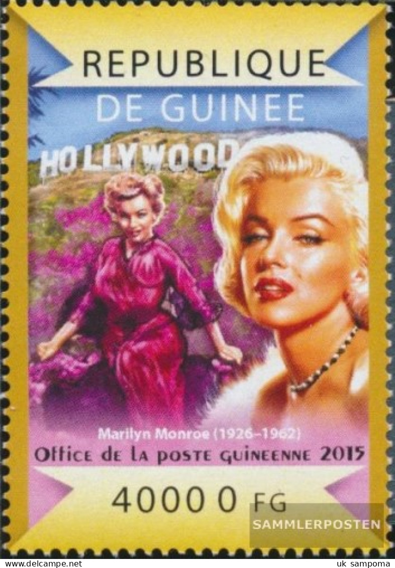 Guinea 10976 (complete. Issue) Unmounted Mint / Never Hinged 2015 Marilyn Monroe - Guinea (1958-...)
