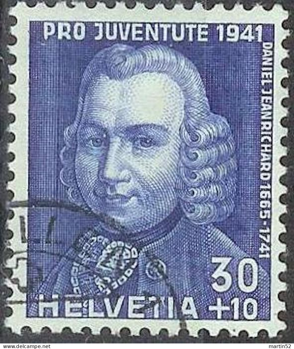 Schweiz Suisse Pro Juventute 1941: Daniel Jeanrichard Zu WI 100 Mi 402 Yv 374 Mit Eck-Stempel ST.GALLEN 1 (Zu CHF 11.00) - Usati