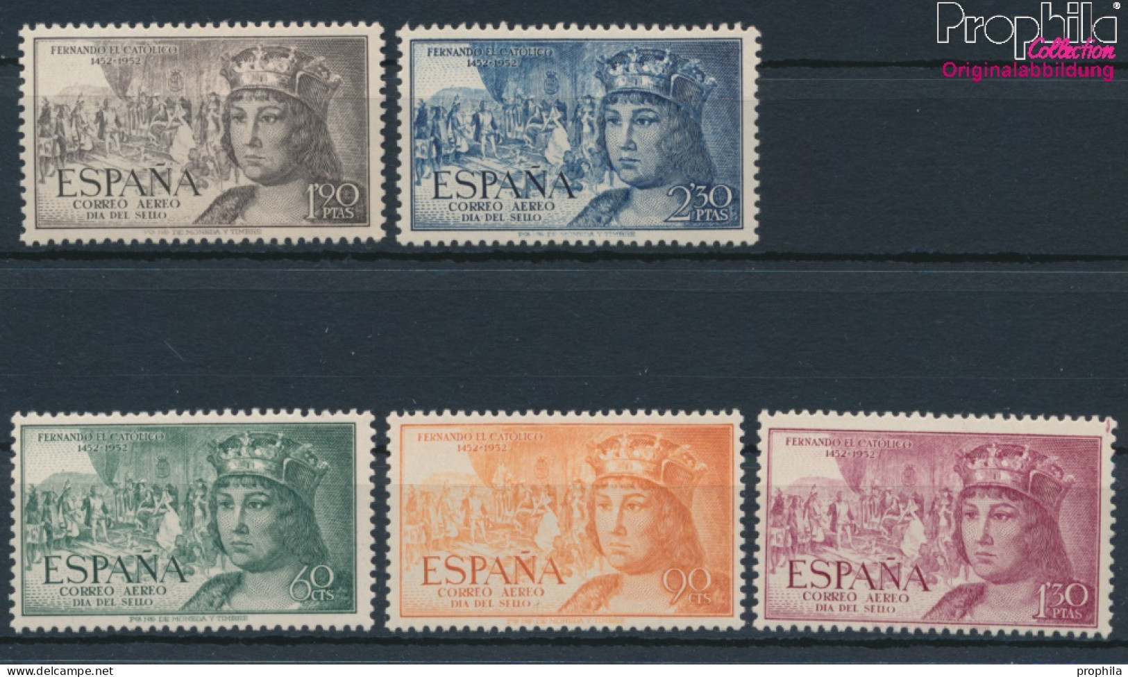 Spanien 1013-1017 (kompl.Ausg.) Postfrisch 1952 Tag Der Briefmarke (10368421 - Nuovi