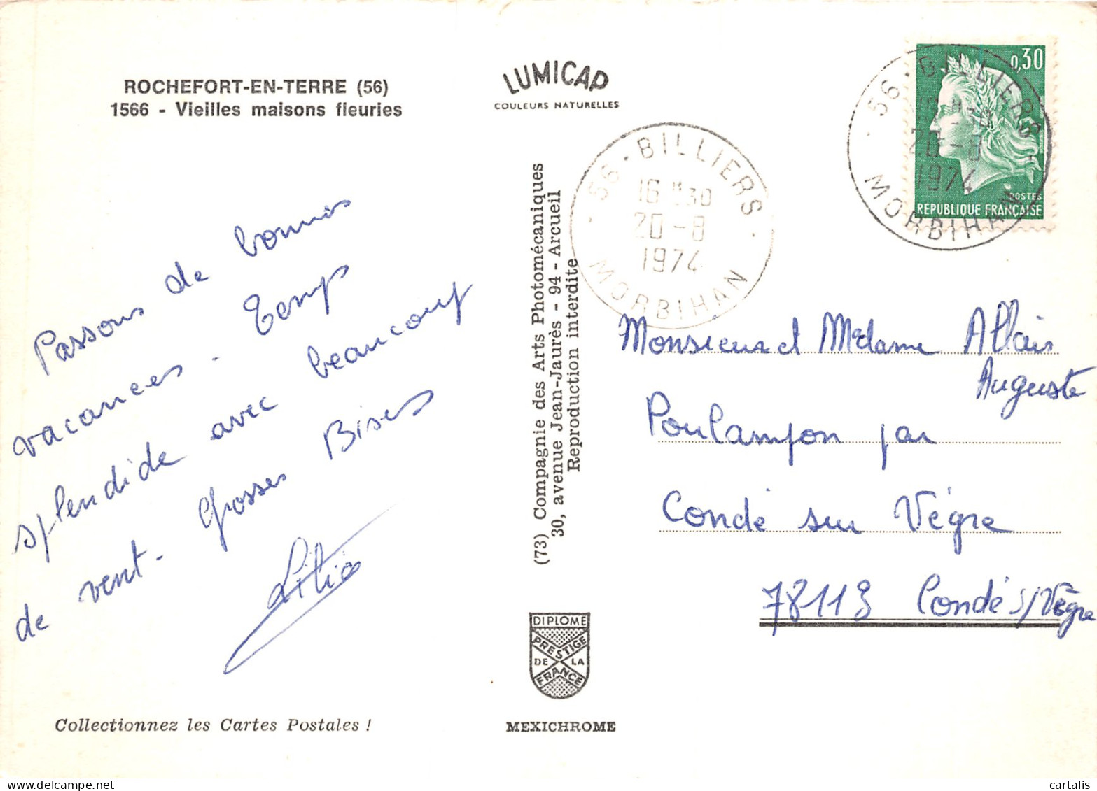 56-ROCHEFORT EN TERRE-N°4171-B/0075 - Rochefort En Terre