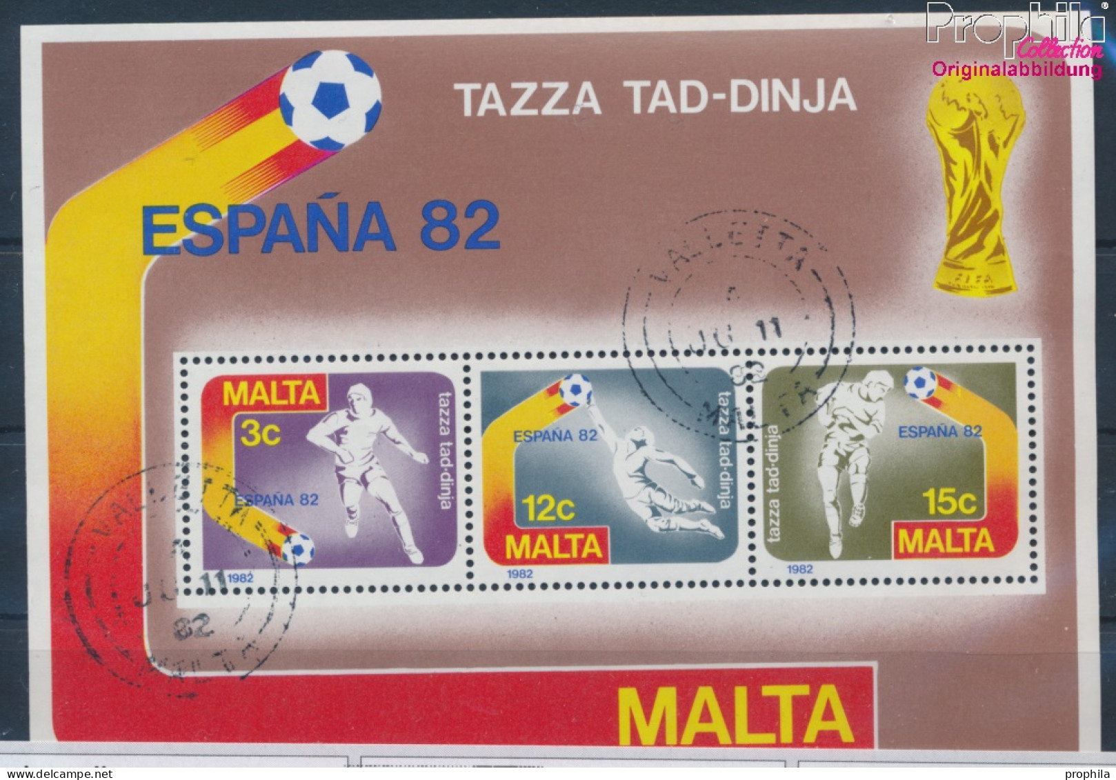 Malta Block7 (kompl.Ausg.) Gestempelt 1982 Fussball-WM (10388258 - Malte (...-1964)