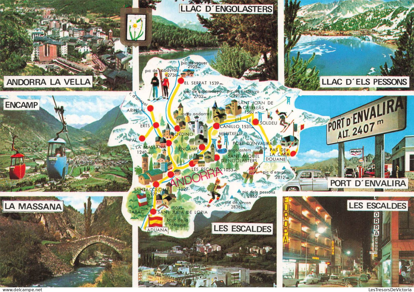 ANDORRE - Valls D'Andorra - Divers Aspects - Diferents Aspectes - Multivues - Carte Postale - Andorre