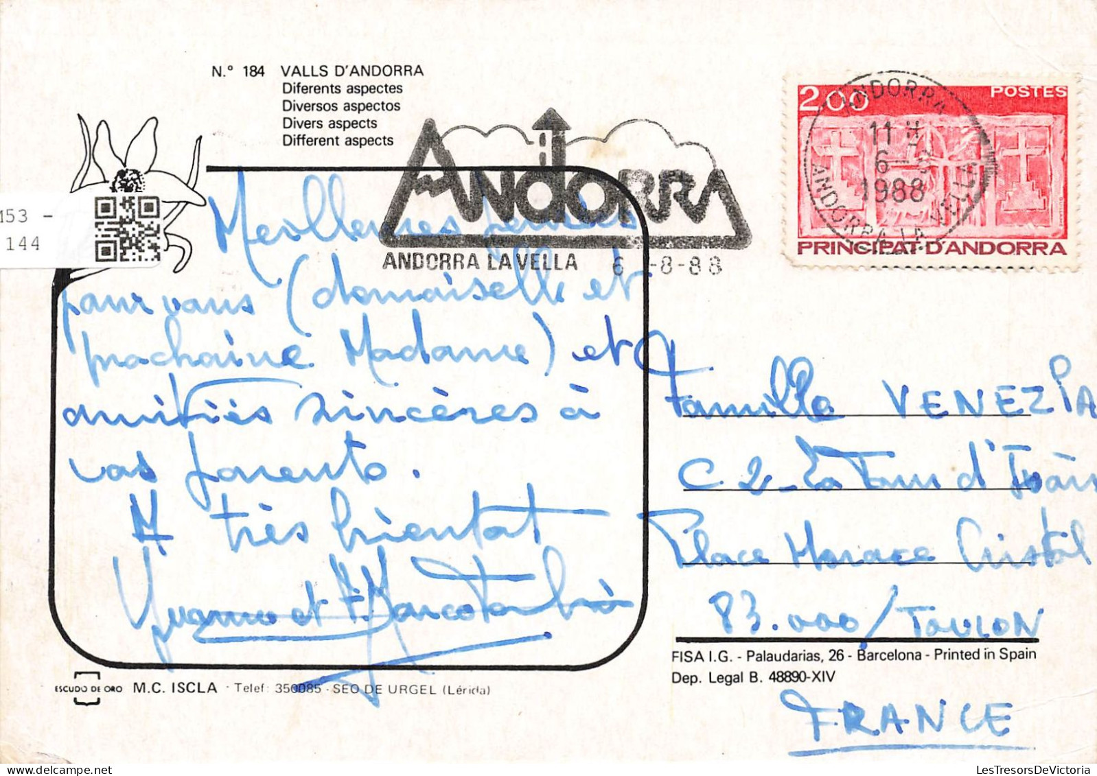 ANDORRE - Valls D'Andorra - Divers Aspects - Diferents Aspectes - Multivues - Carte Postale - Andorre