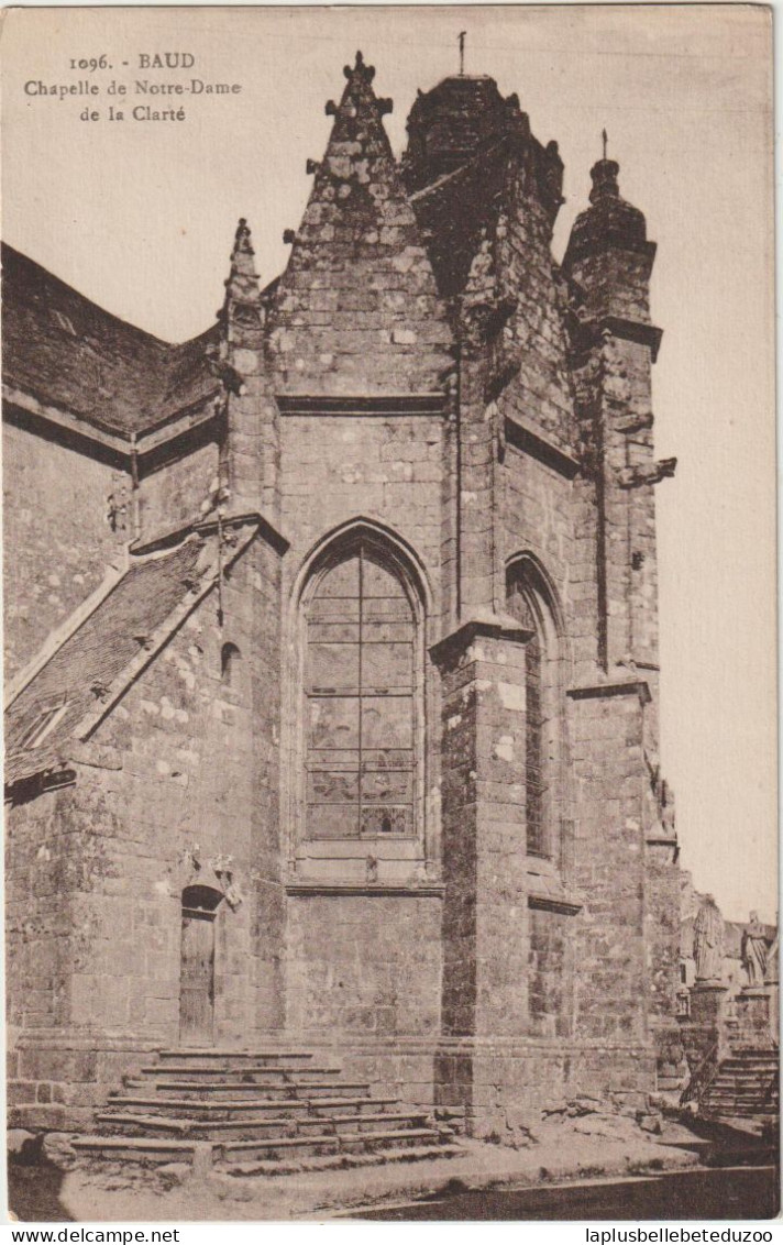 CPA - 56 - BAUD - Chapelle De Notre Dame De La Clarté - Vers 1930 - Cliché Pas Courant - Baud